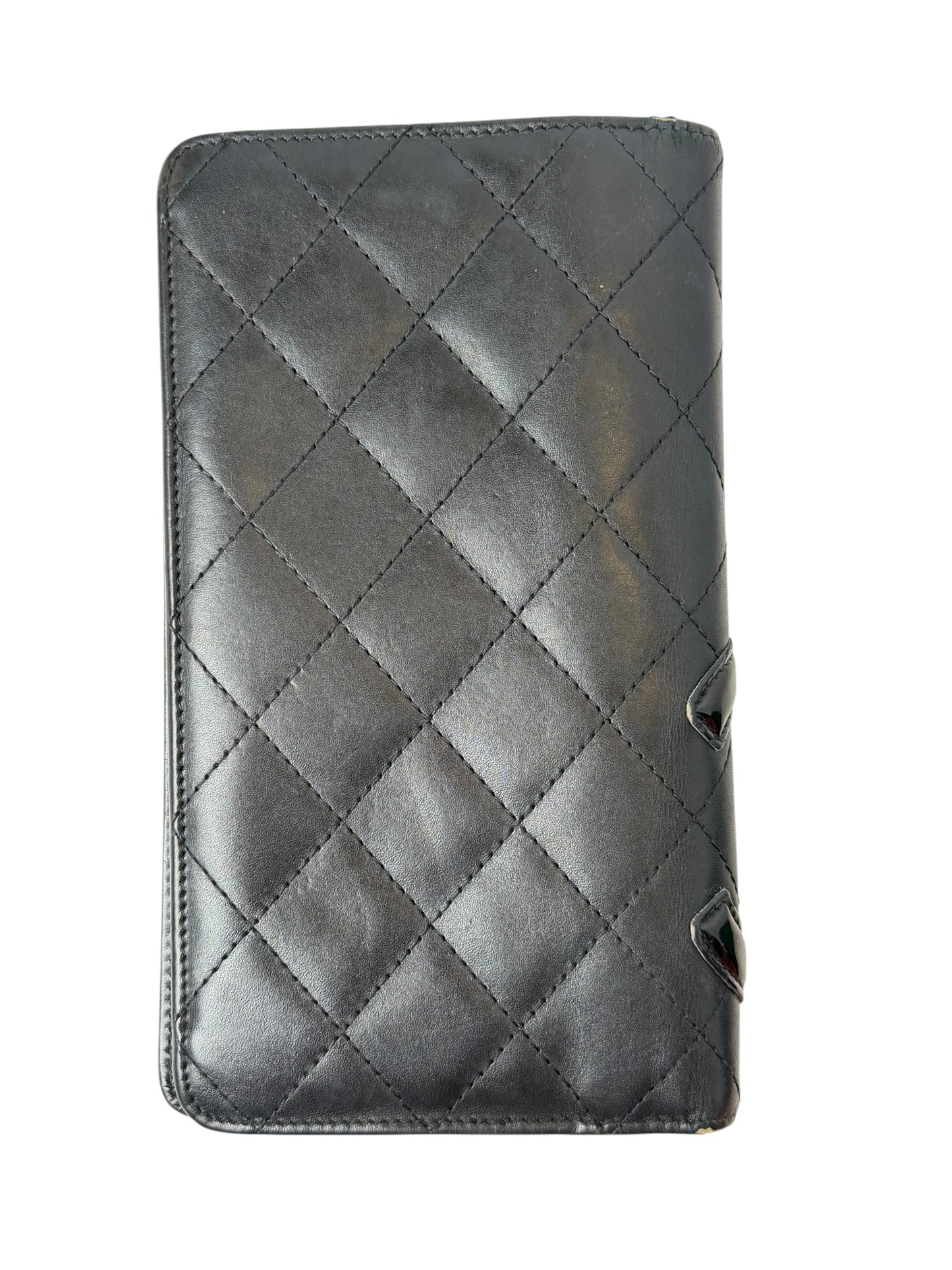 Chanel Black Cambon Flap Wallet T7696