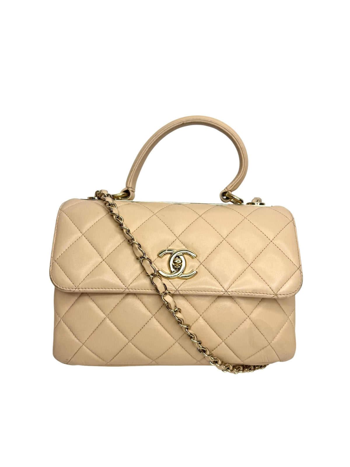 Chanel Small Beige Top Handle Trendy CC T9364