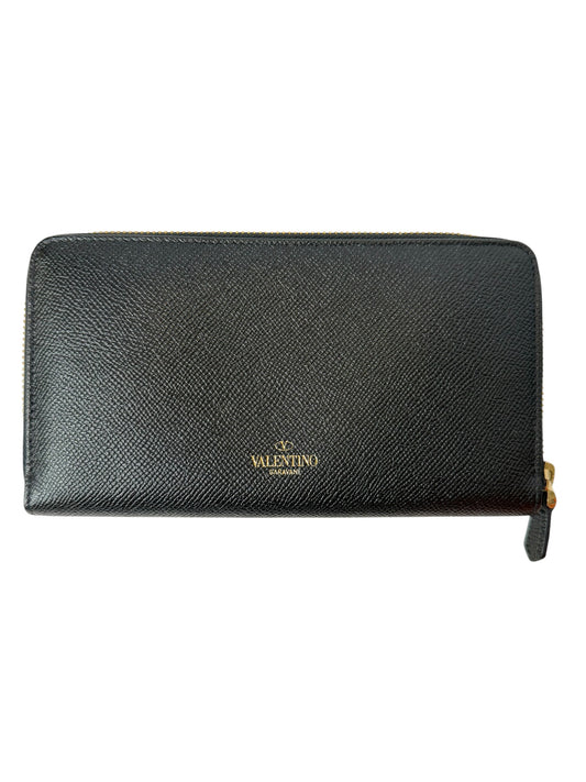 Valentino Black Zip Wallet T3710