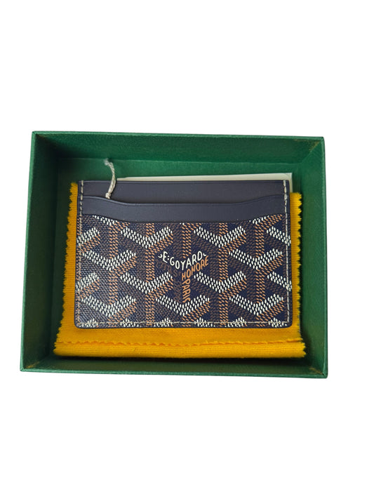 Goyard Navy Card Case NWT T8220