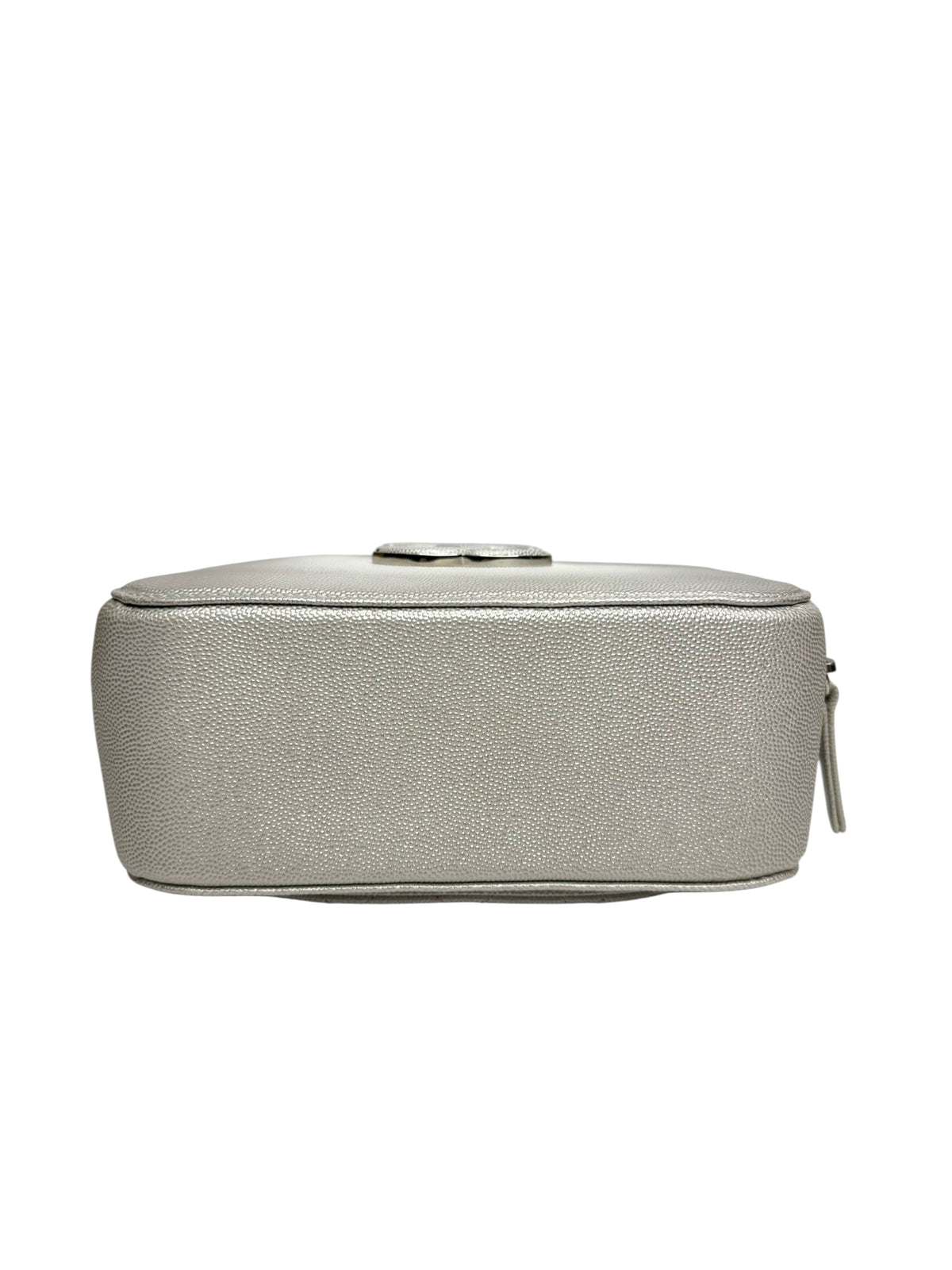 Chanel Metallic Caviar Small Coco Curve Vanity Bag Silver T9363