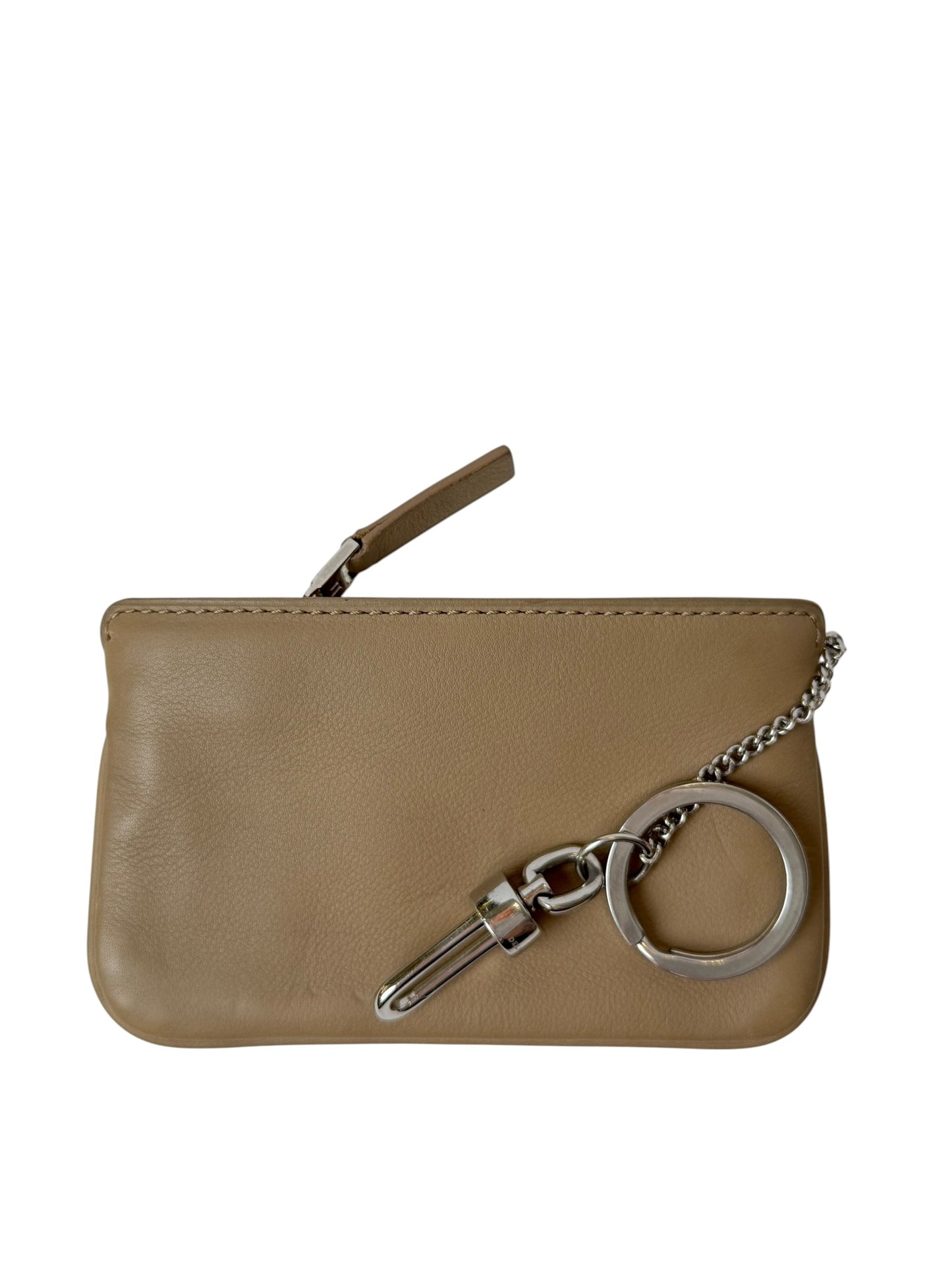 Delvaux gray zip card case T7485