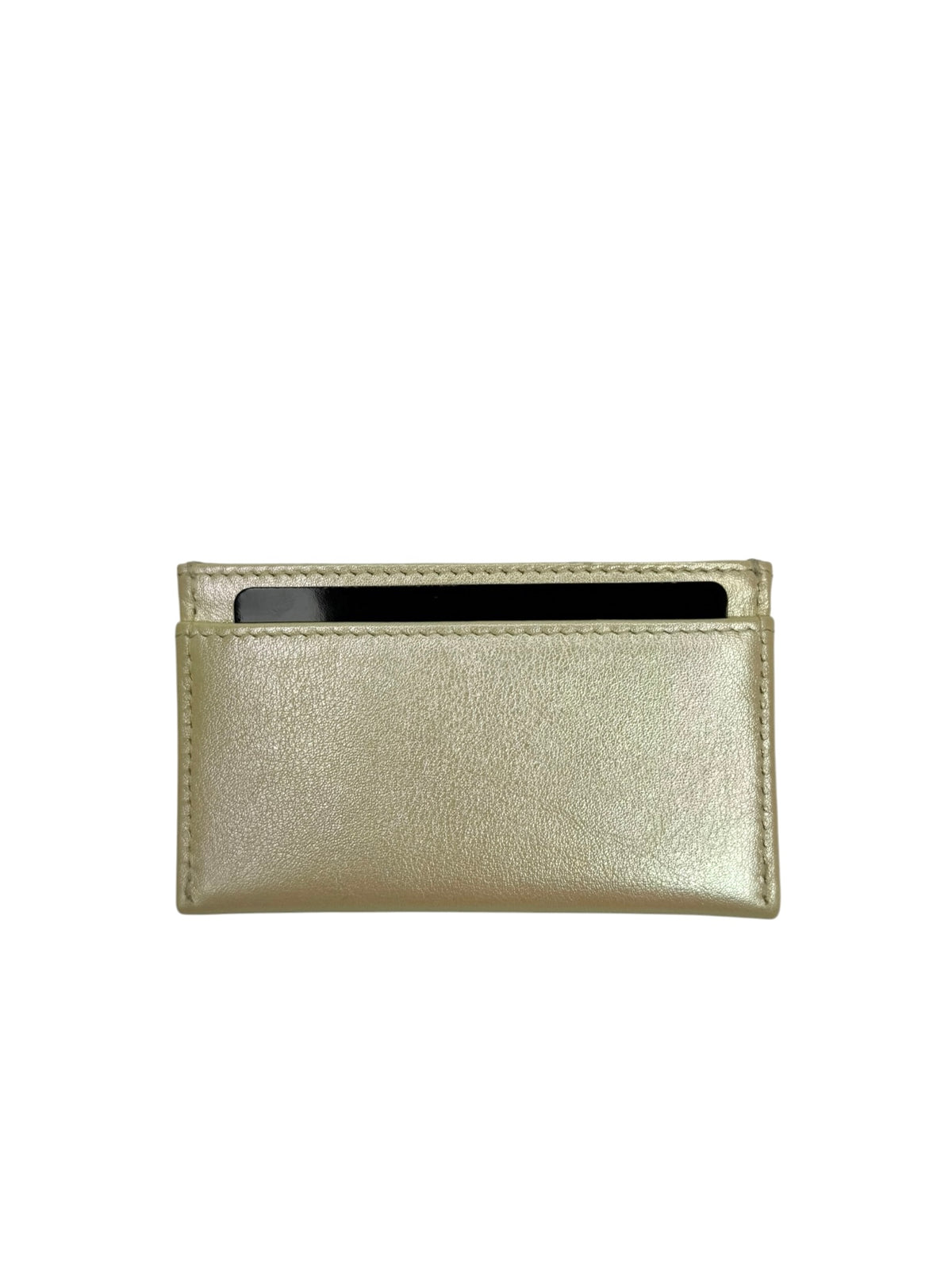 Chanel Yellow Iridescent Card Holder T9367