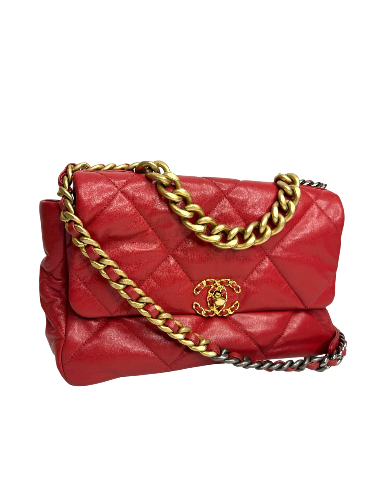 Chanel Large Red 19 Flap T9337