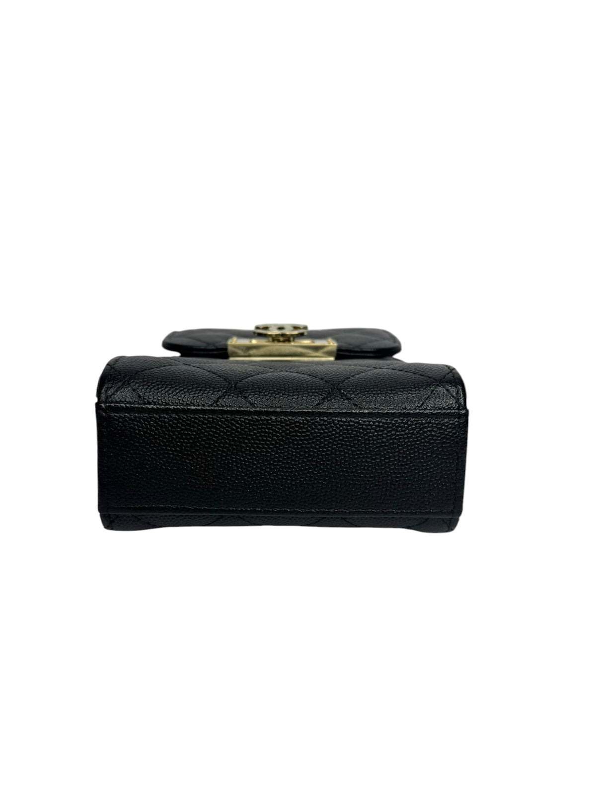 Chanel Black Caviar Crossbody Phone Holder T9349