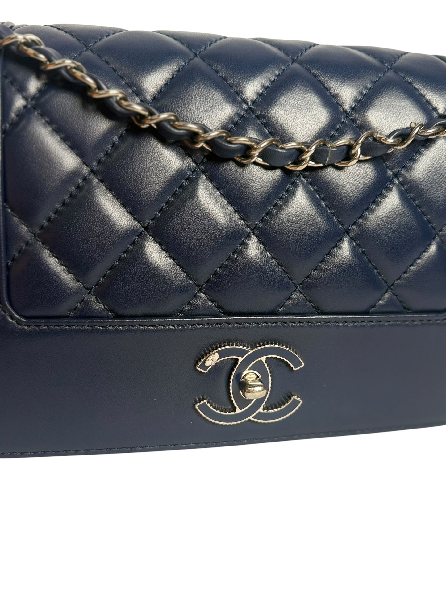 Chanel Blue Mademoiselle Flap Medium SHW