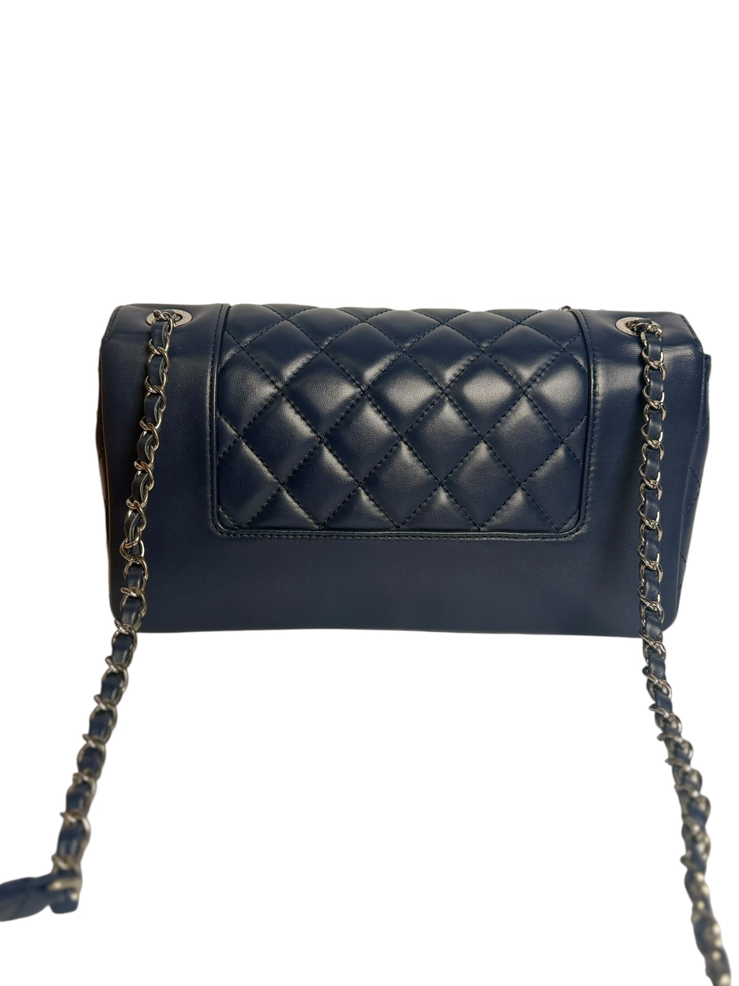 Chanel Blue Mademoiselle Flap Medium SHW