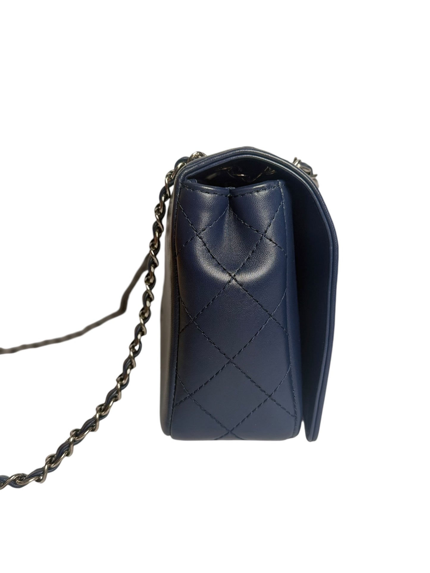 Chanel Blue Mademoiselle Flap Medium SHW