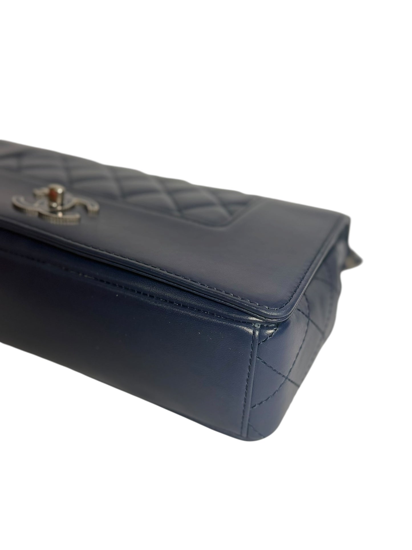 Chanel Blue Mademoiselle Flap Medium SHW