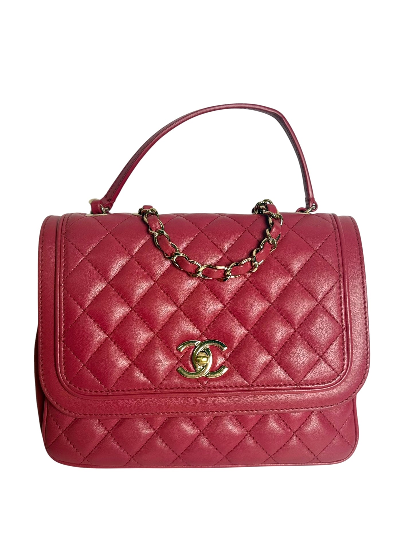 Chanel Quilted Pink Flap Bag