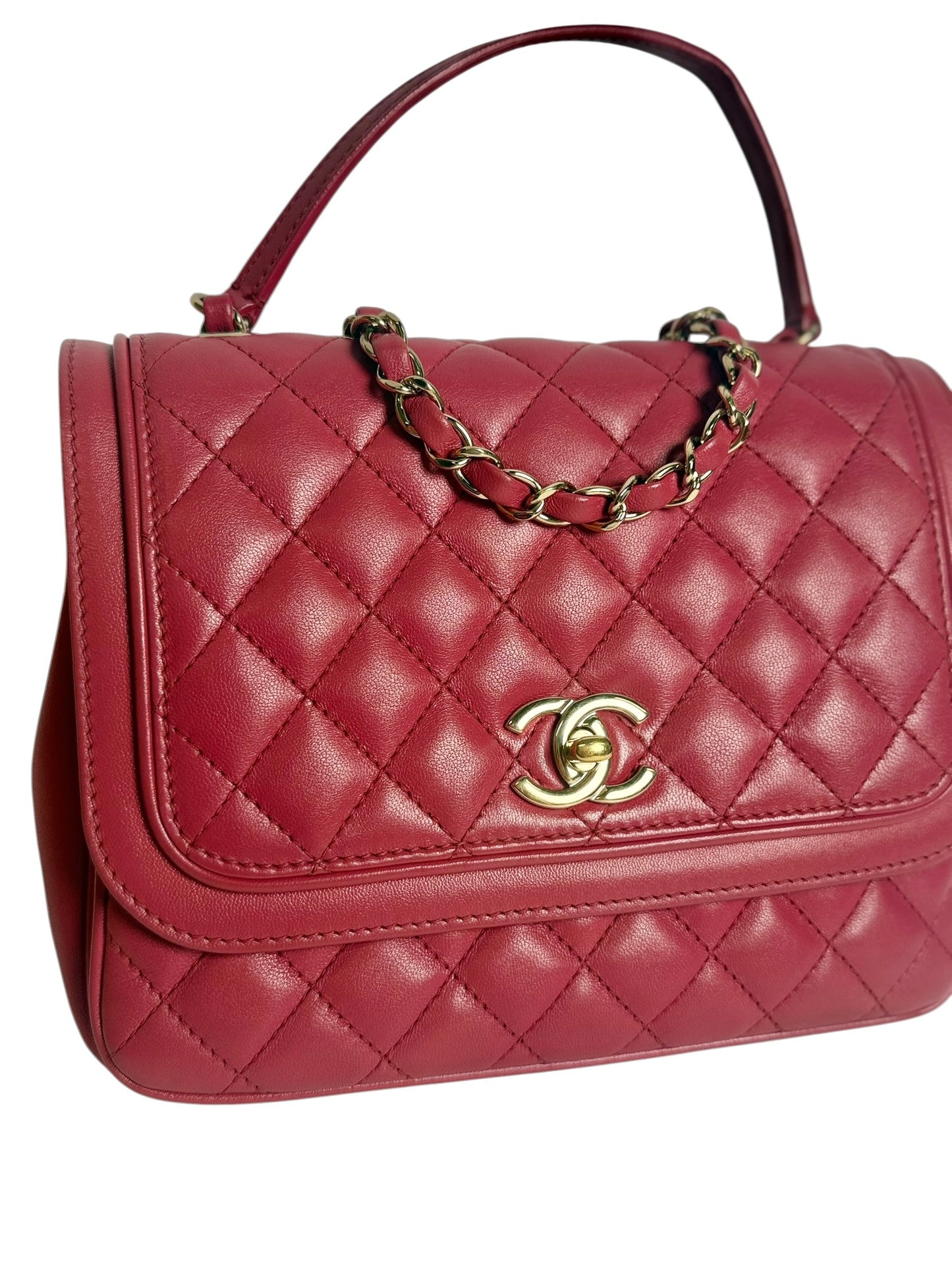 Chanel Quilted Pink Flap Bag