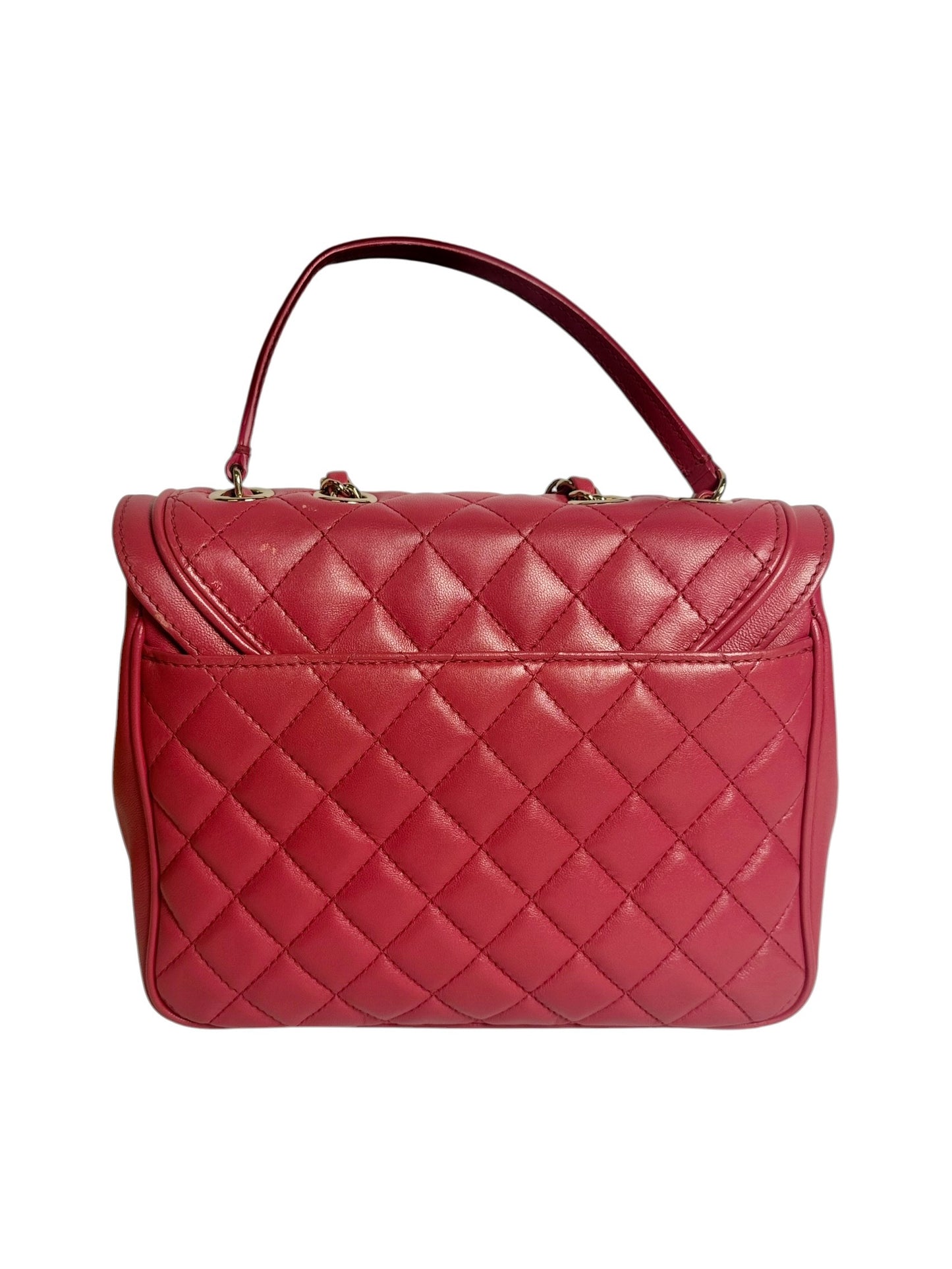 Chanel Quilted Pink Flap Bag