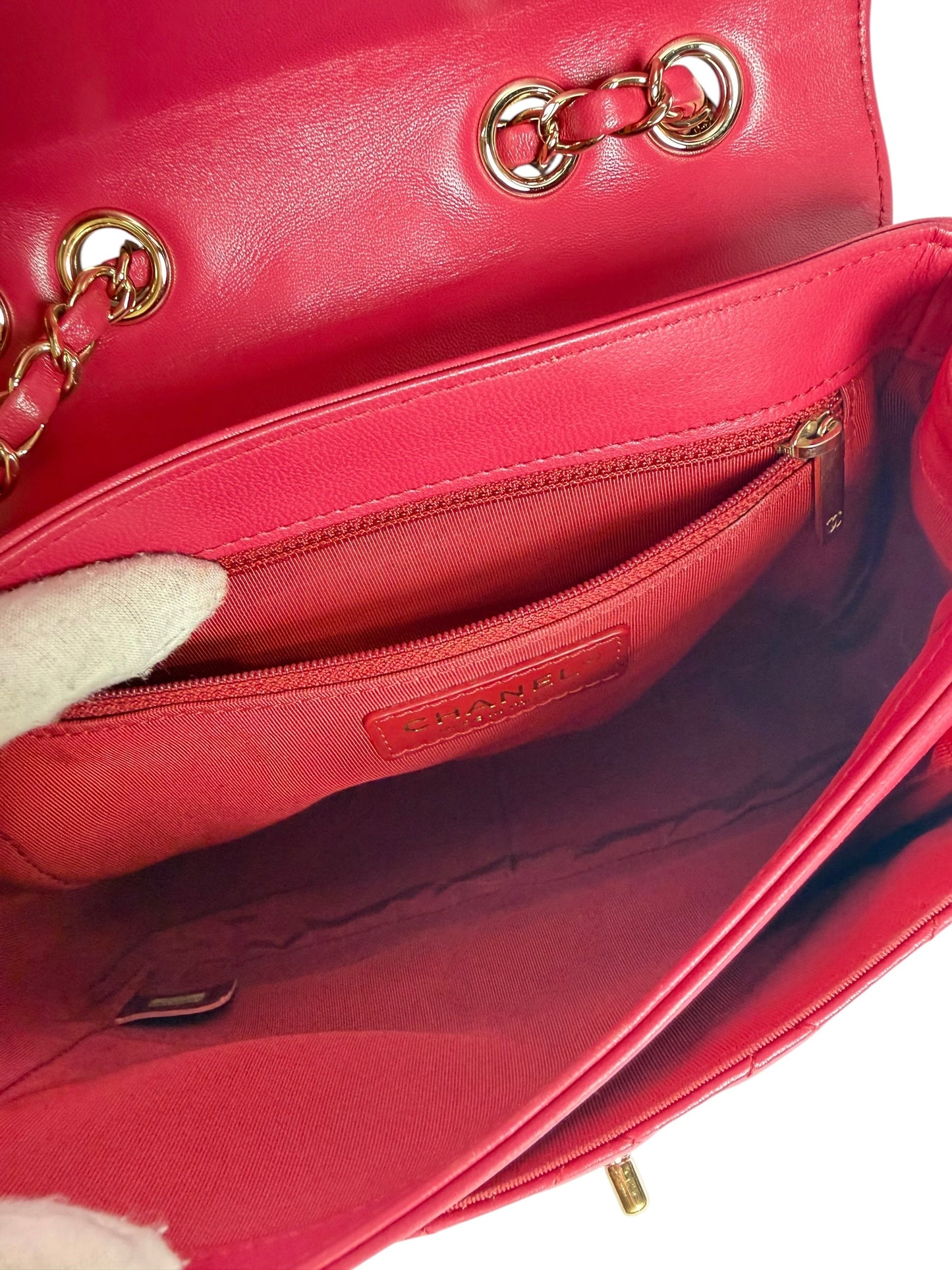 Chanel Quilted Pink Flap Bag