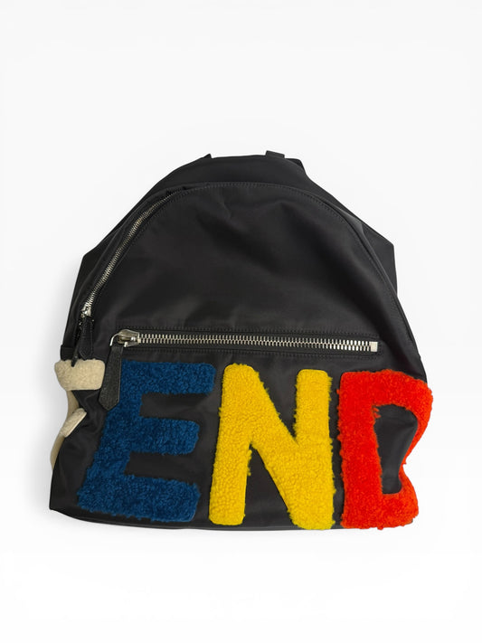 Fendi black backpack