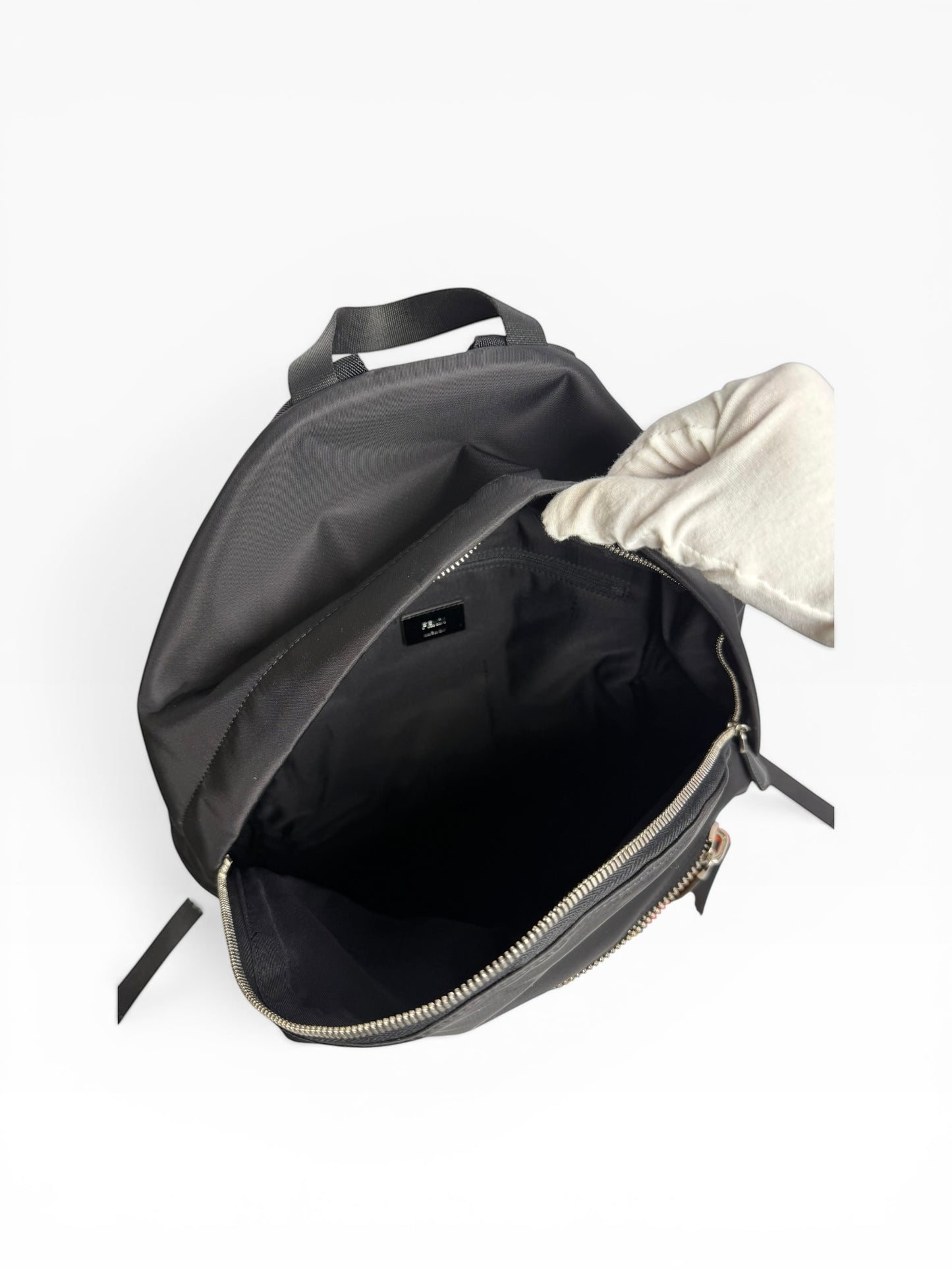 Fendi black backpack