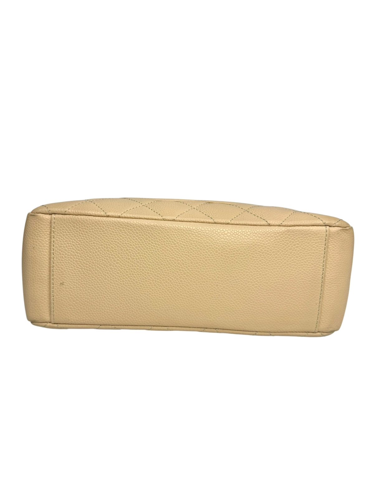 Chanel Beige Caviar Petit Shopping Tote GHW T9358