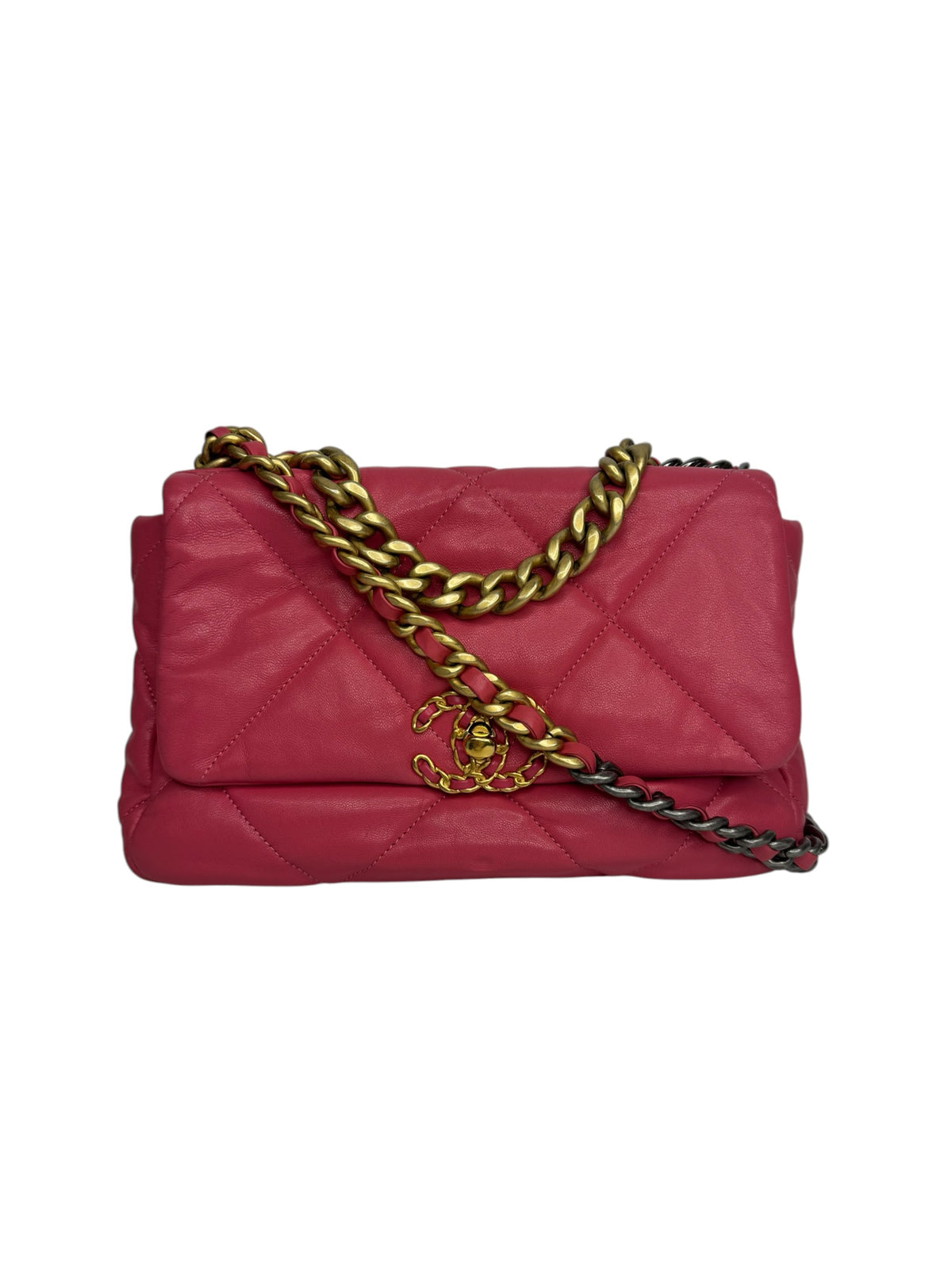 Chanel 19 Pink medium Flap T9318