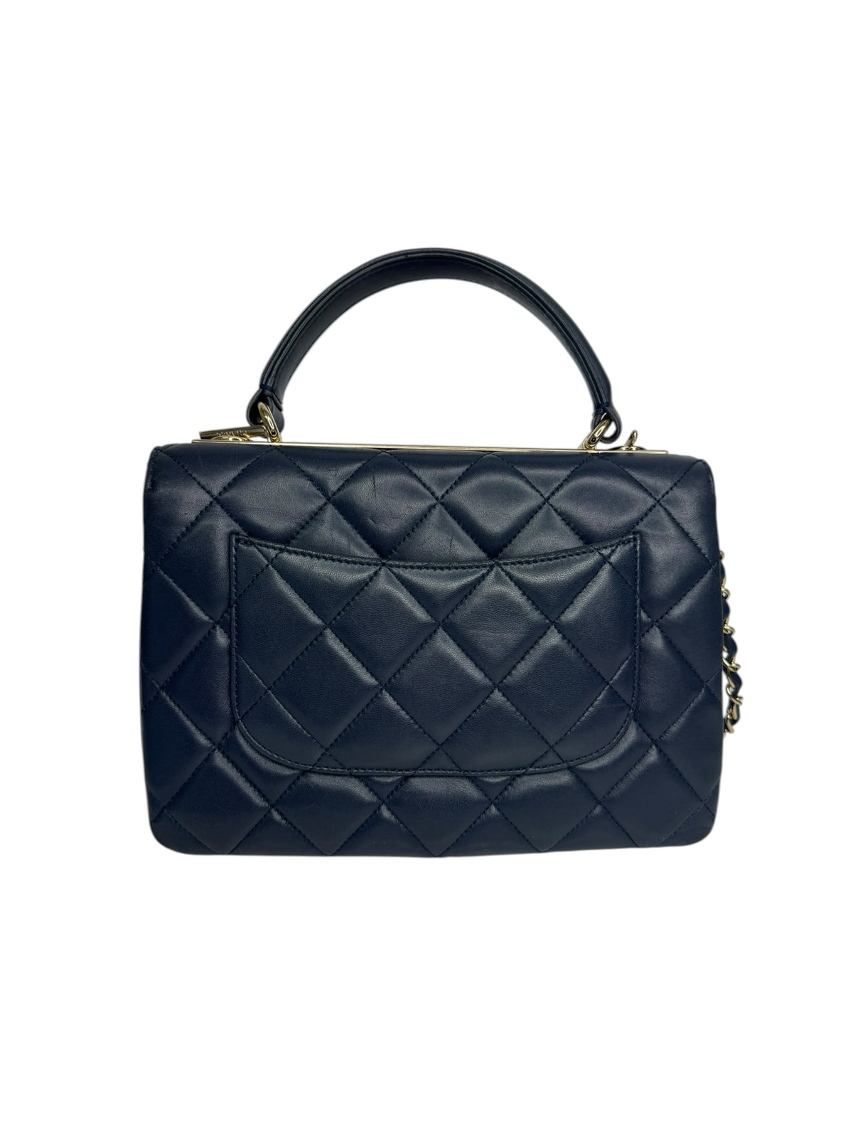 Chanel Navy Trendy CC Top Handle Flap T9350