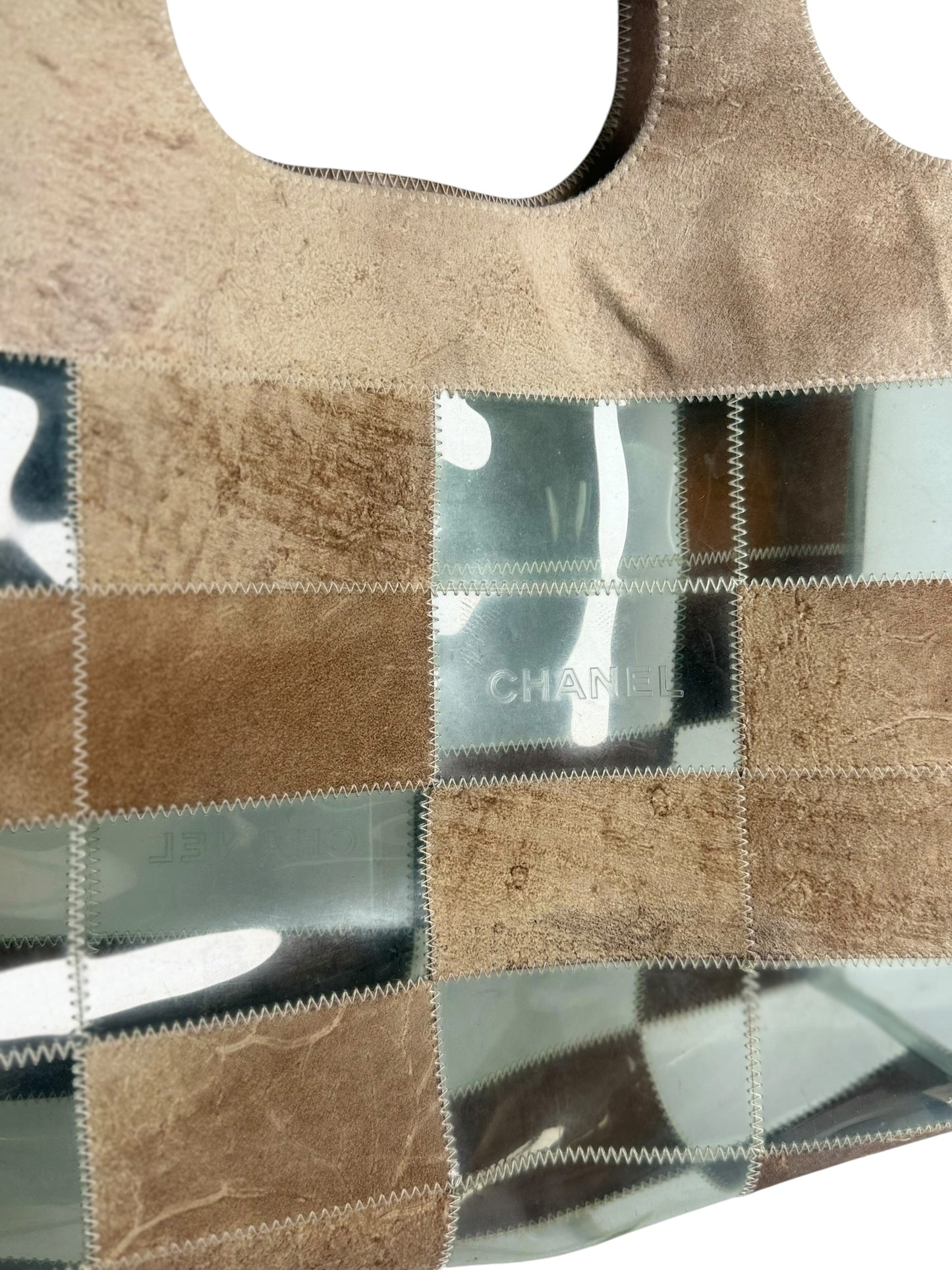 Chanel Suede Patchwork PVC Tote