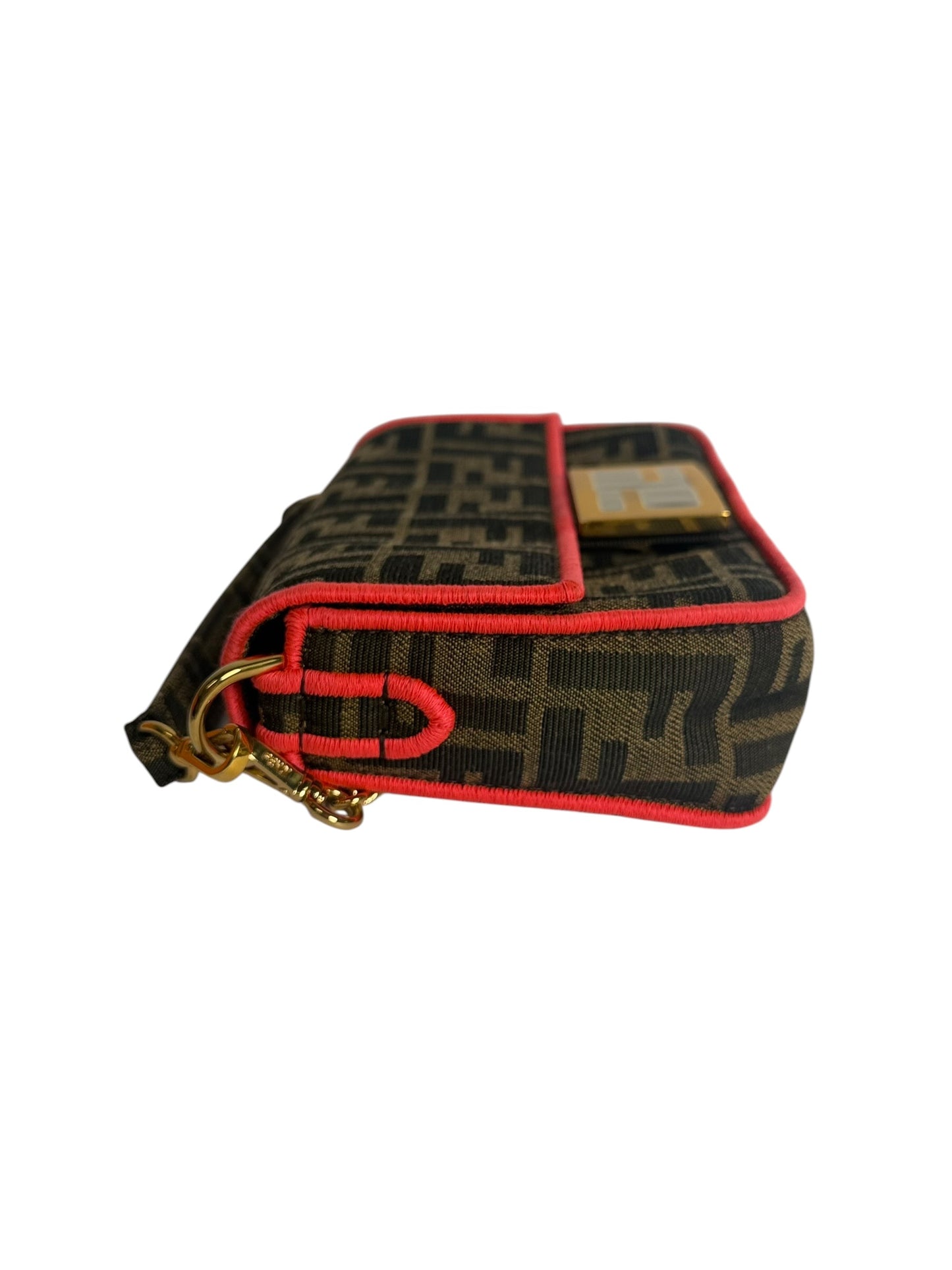 Fendi Small Baguette Pink Trim