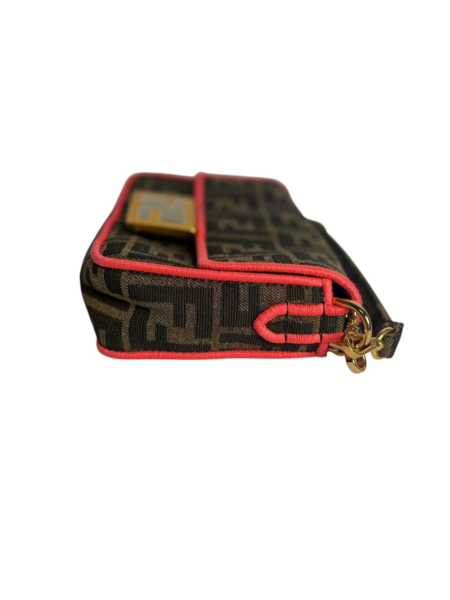 Fendi Small Baguette Pink Trim