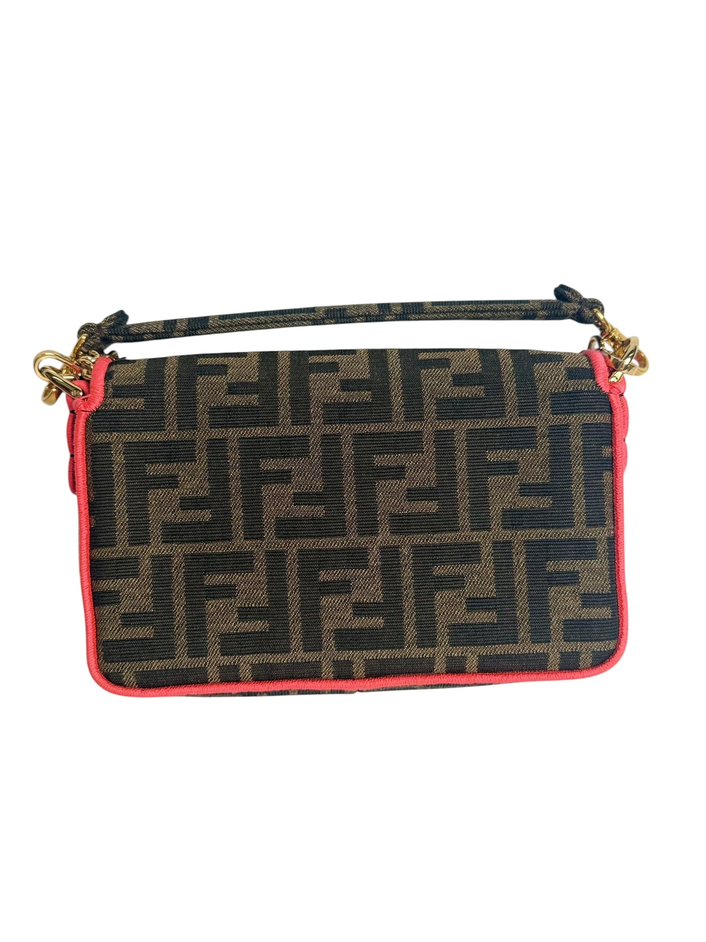 Fendi Small Baguette Pink Trim