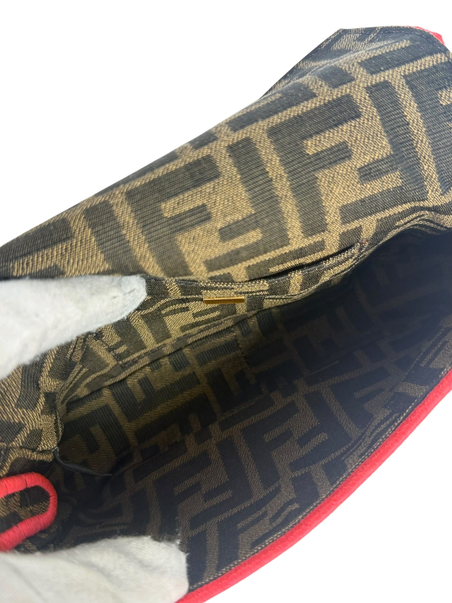 Fendi Small Baguette Pink Trim