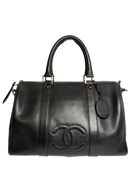 Chanel Black Caviar Bowling Bag