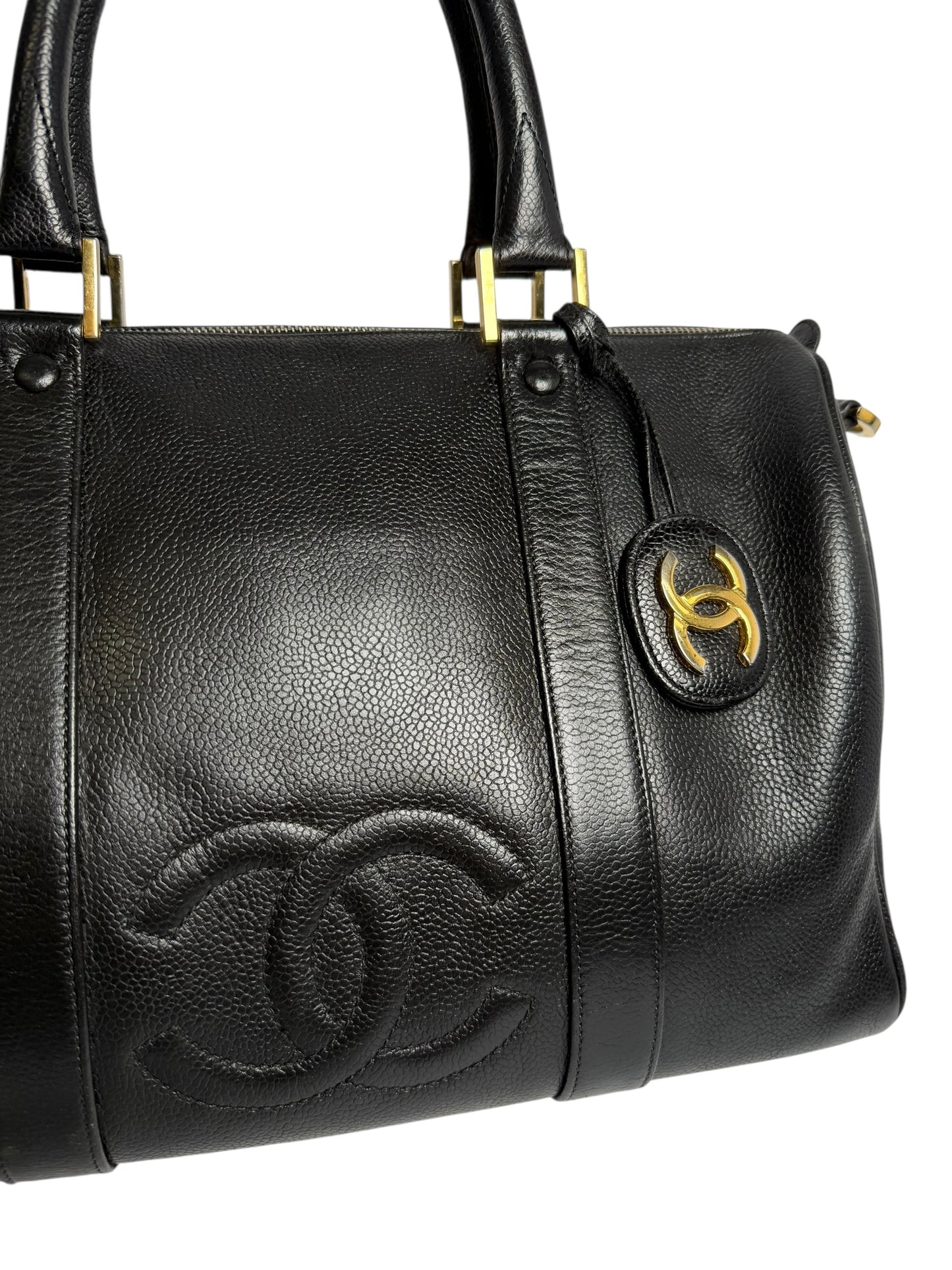 Chanel Black Caviar Bowling Bag