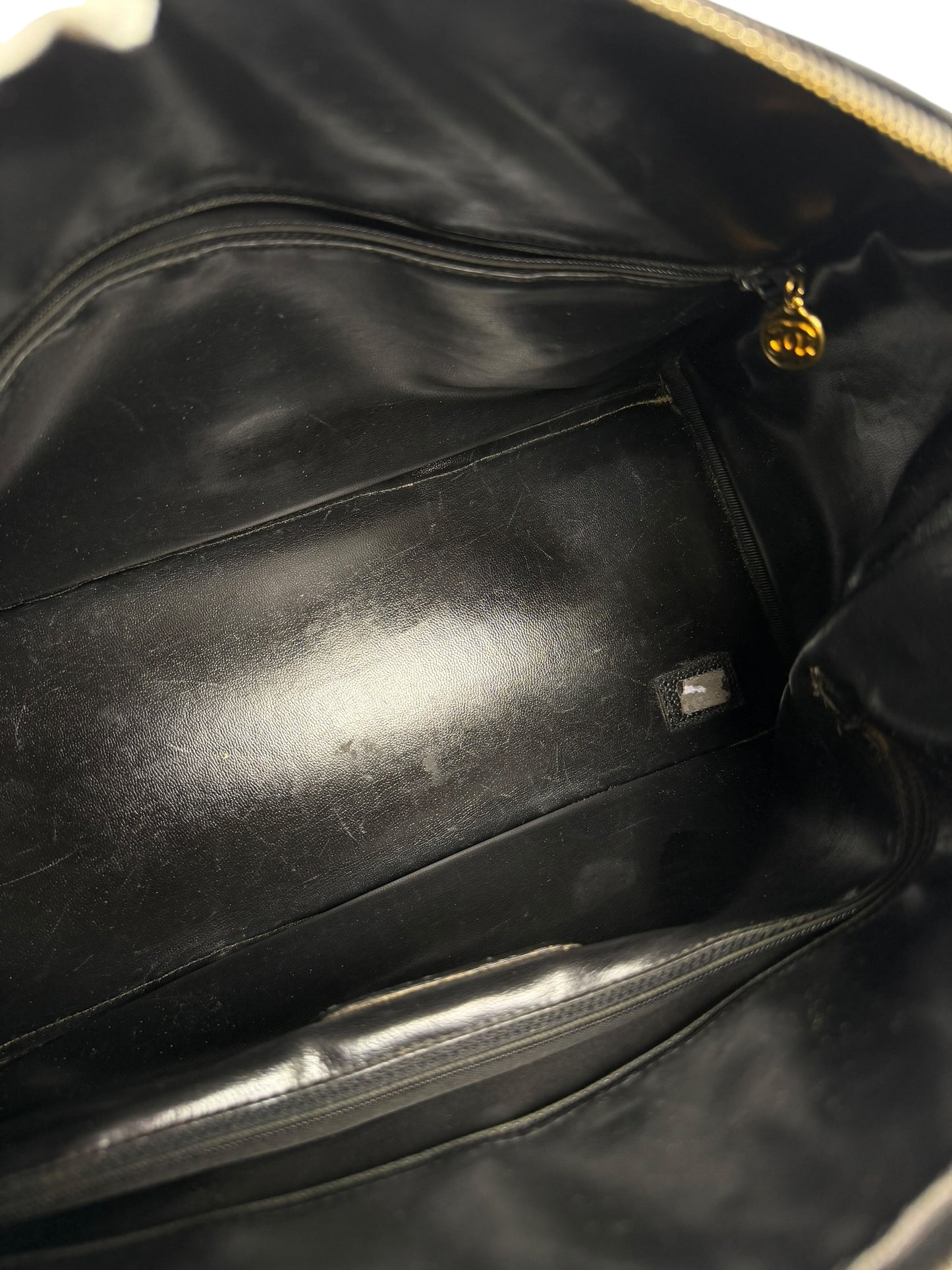 Chanel Black Caviar Bowling Bag
