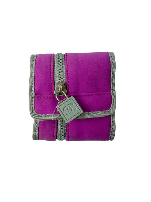 Chanel Sport Line Cuff Pink Grey T4923