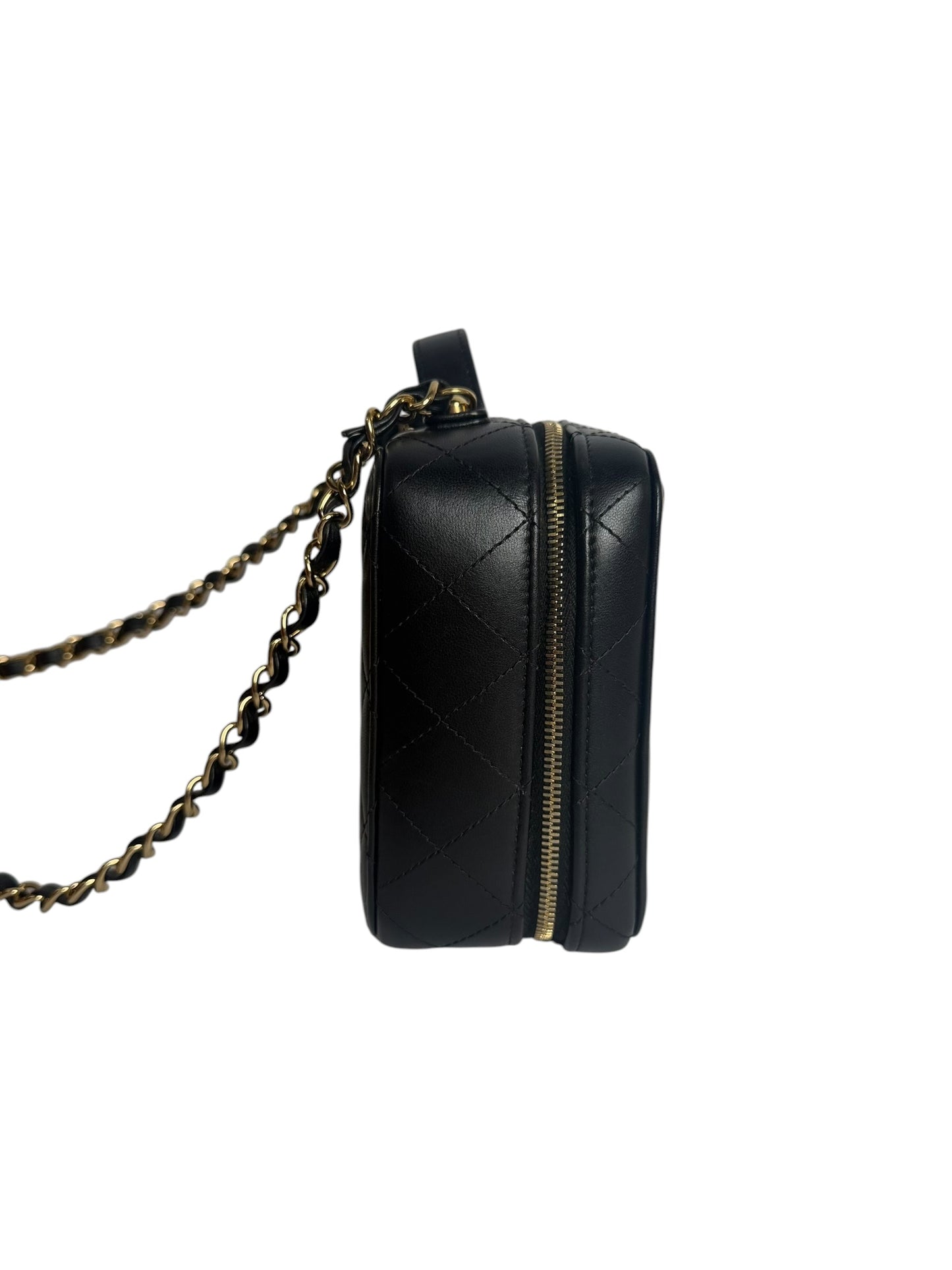 Chanel Top Handle Gold Metal Vanity
