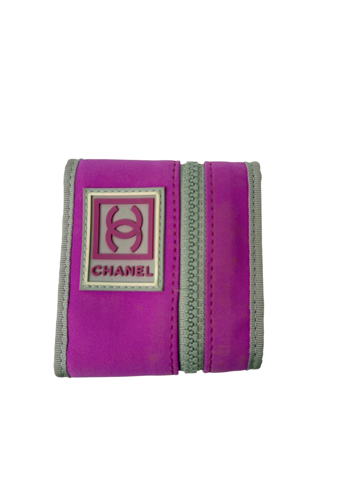 Chanel Sport Line Cuff Pink Grey T4923