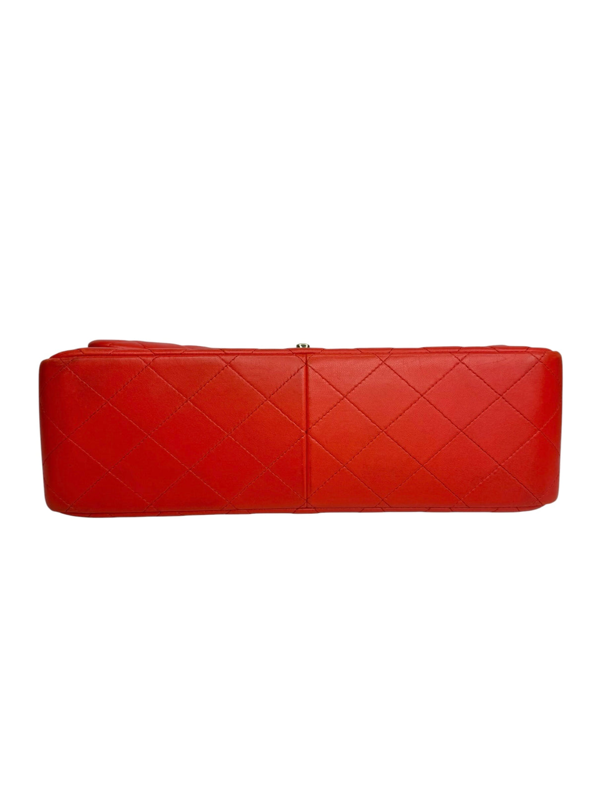 Chanel Red Lambskin Jumbo Double Flap GHW T9323