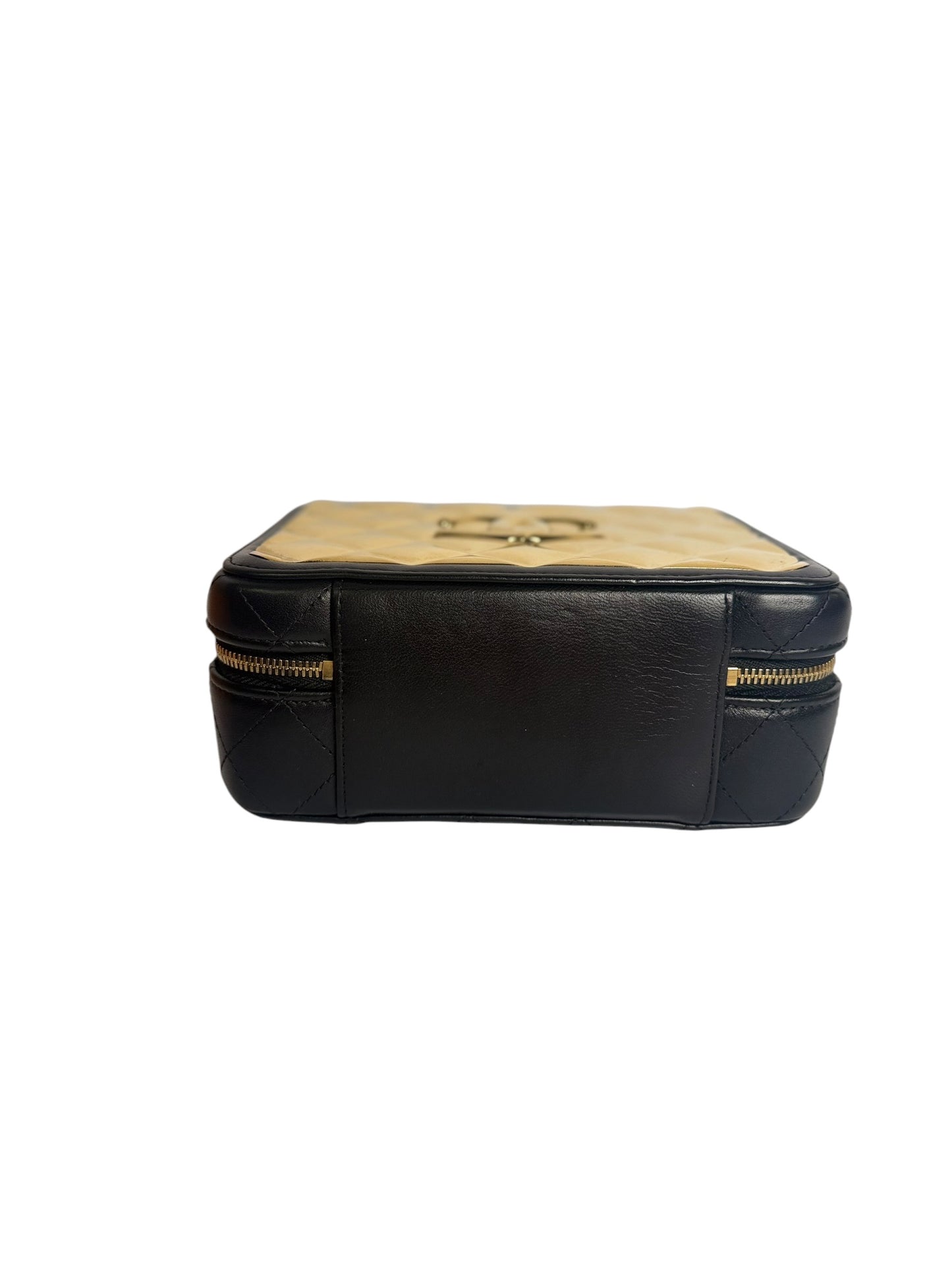 Chanel Top Handle Gold Metal Vanity