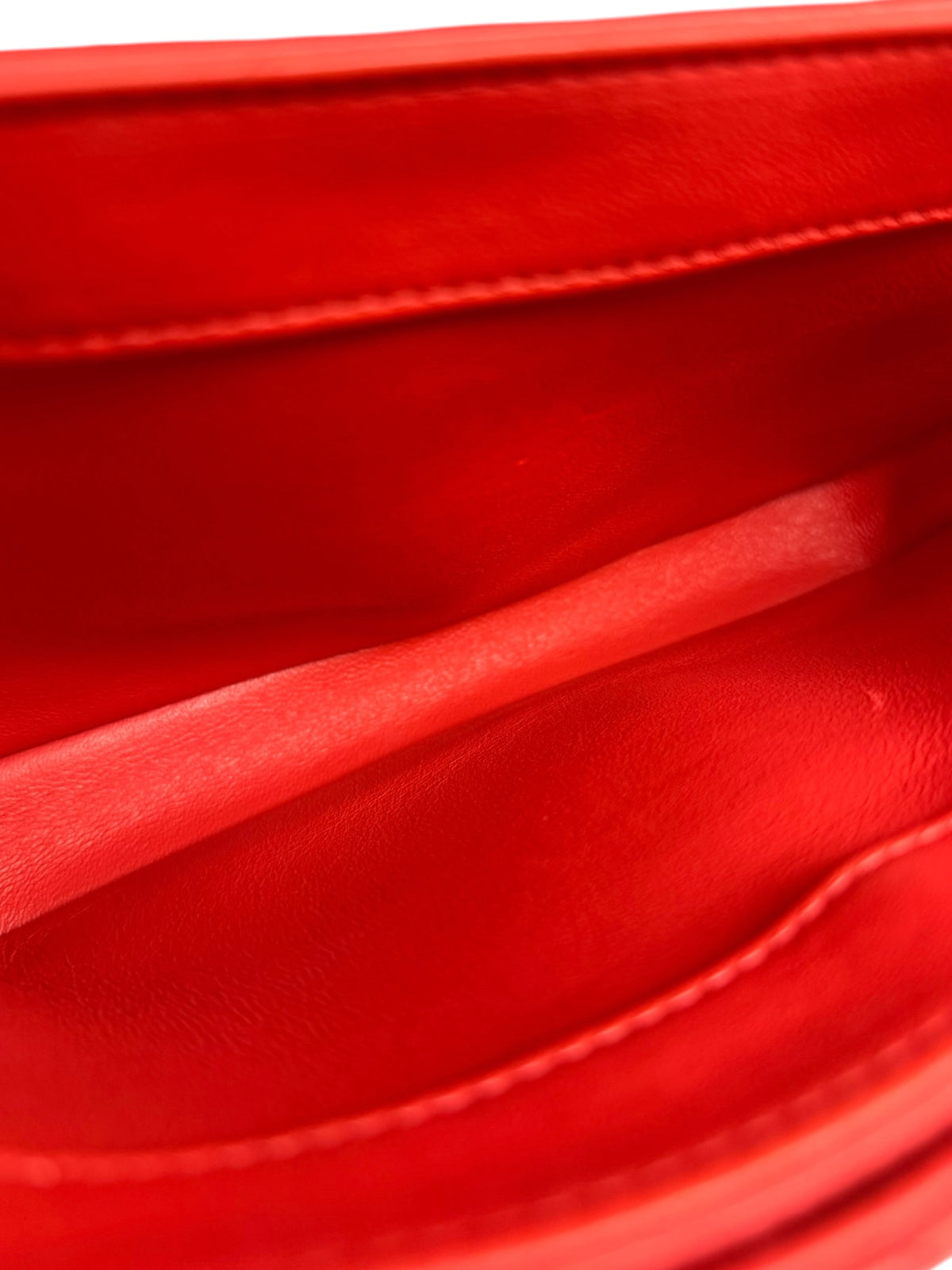 Chanel Small Red Lambskin Top Handle Trendy CC T9327