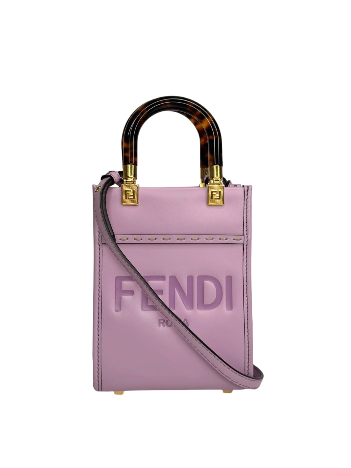 Fendi Mini Sunshine Shopper Purple T9329