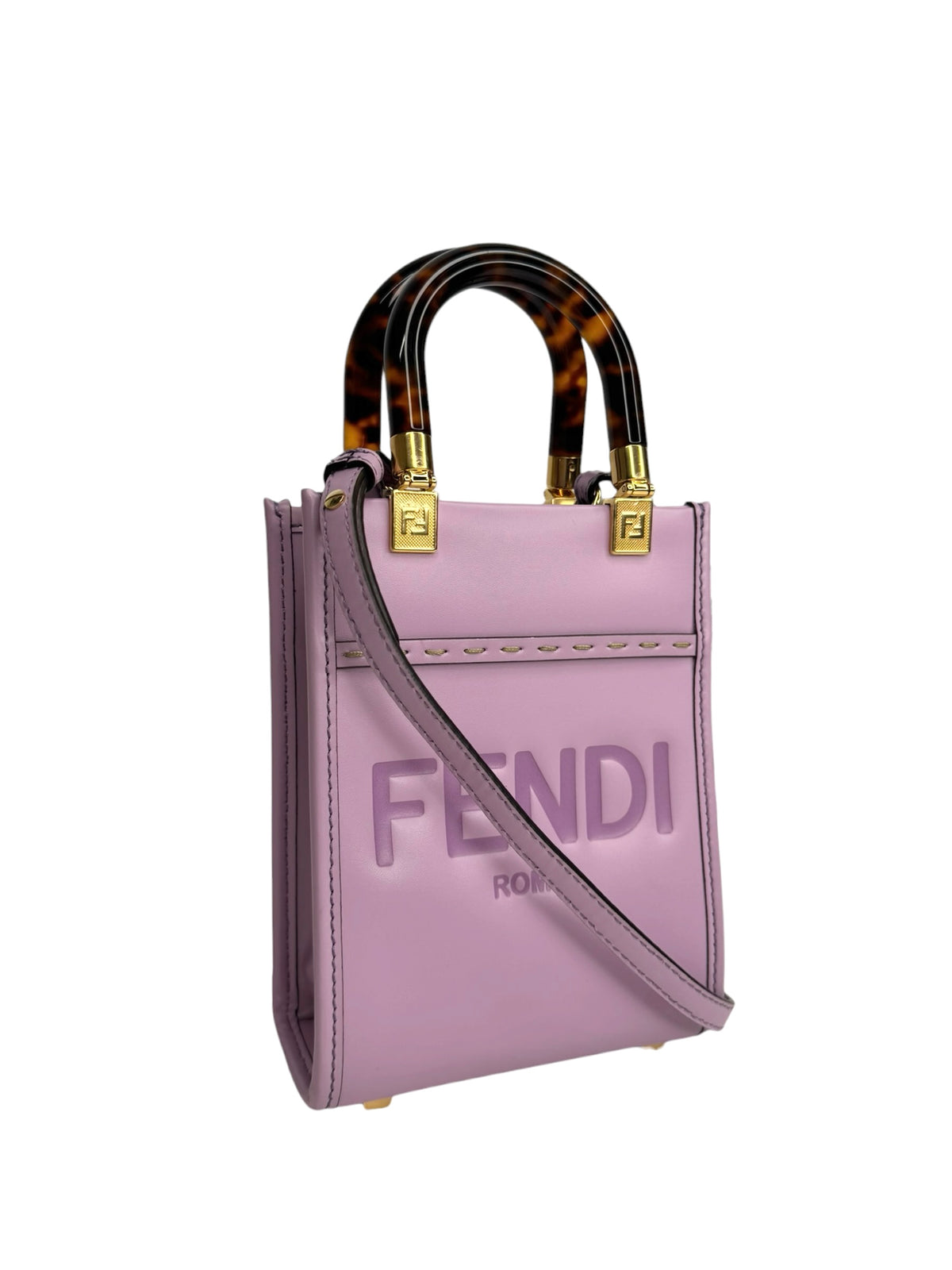 Fendi Mini Sunshine Shopper Purple T9329