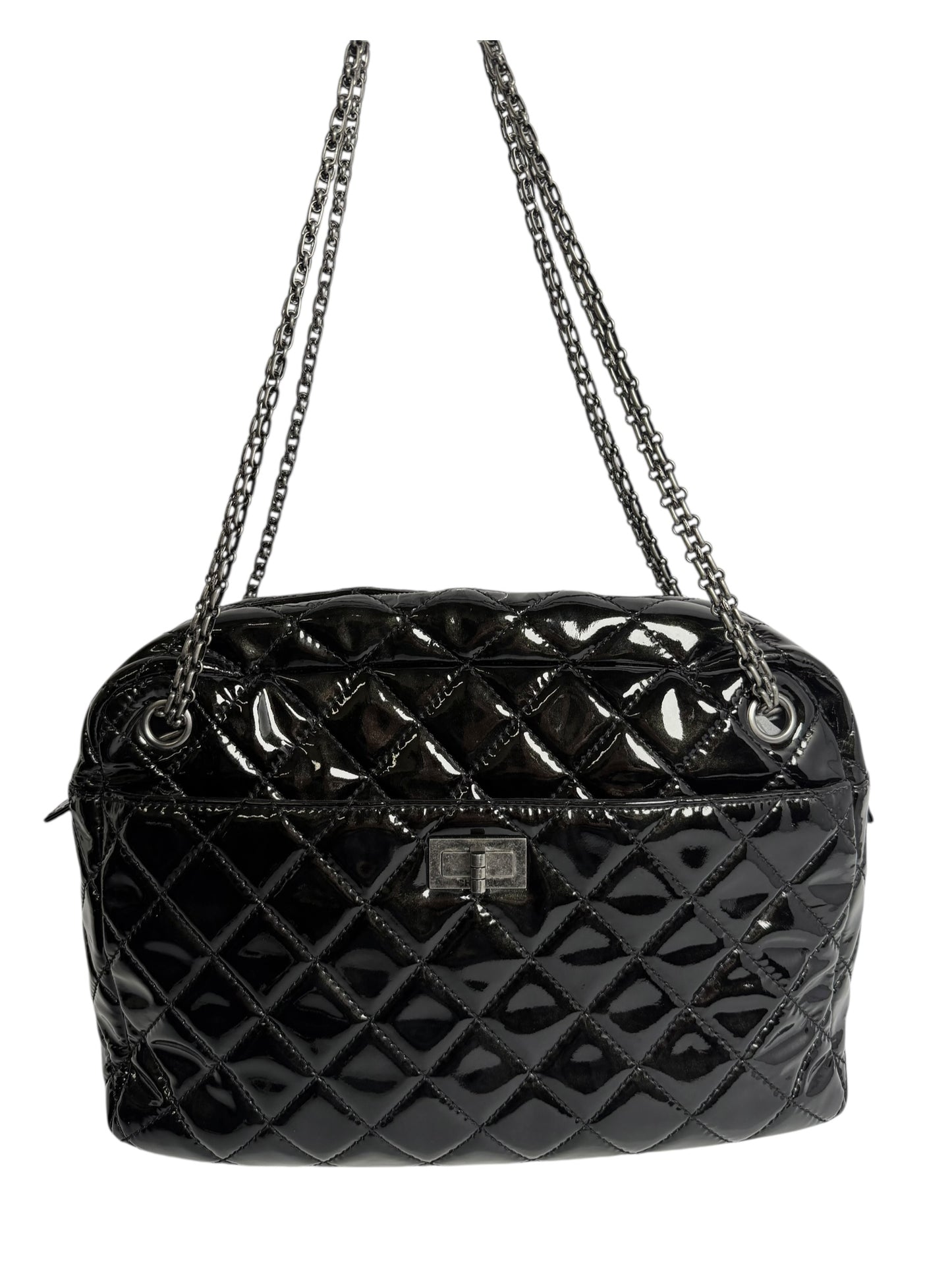 Chanel Black Patent Leather Reissue Bag