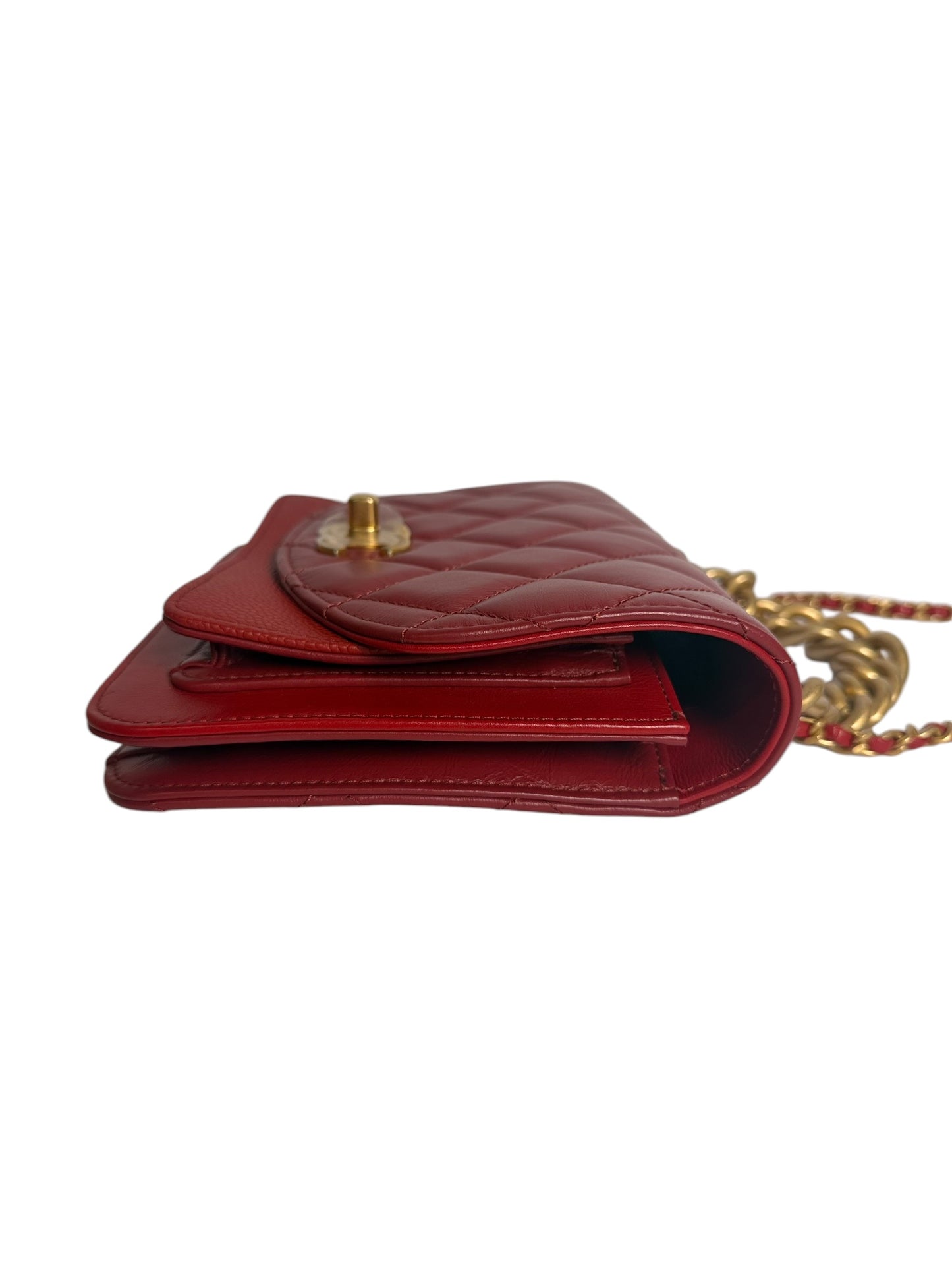 Chanel Calfskin Caviar Flap Mini GHW