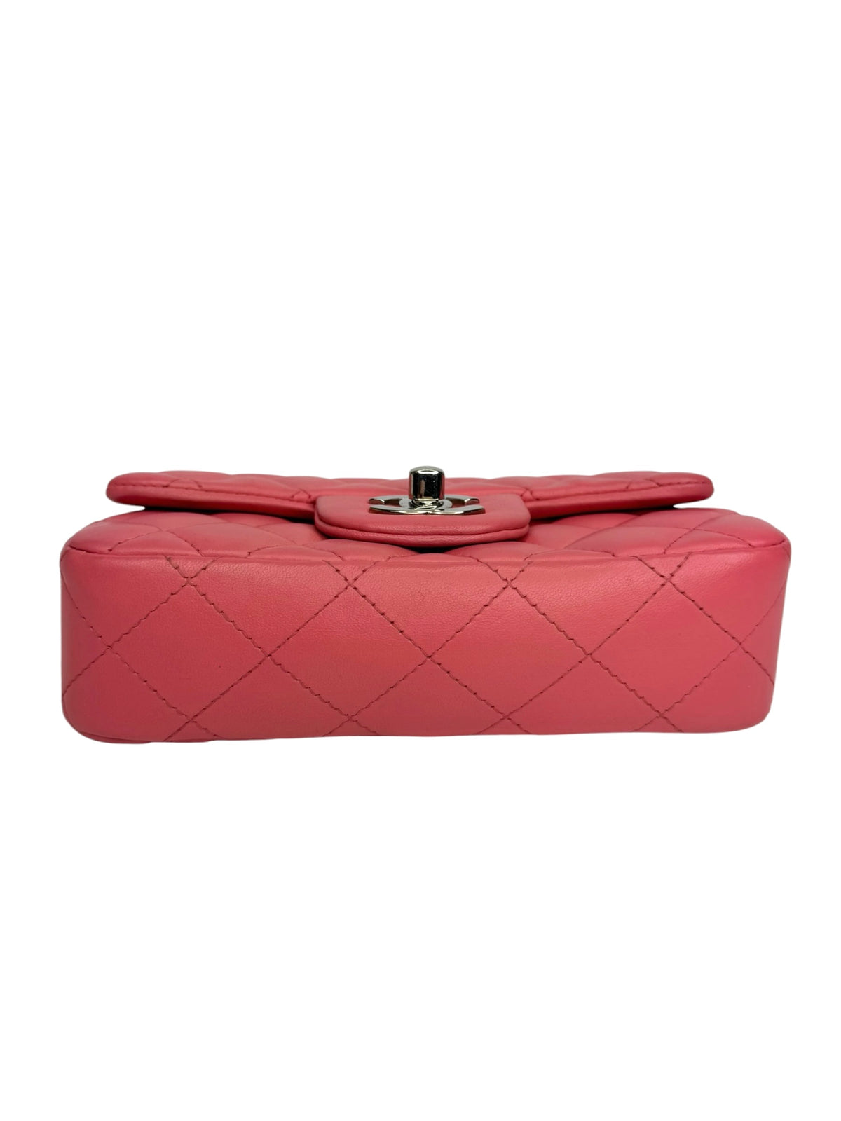 Chanel Extra Mini Pink Lambskin Single Flap SHW T9325