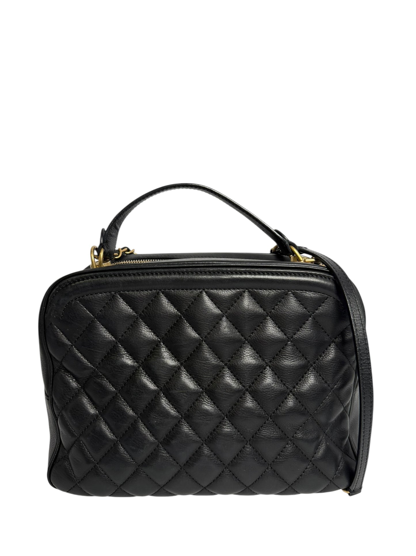 Chanel Black Top Handle Bowler