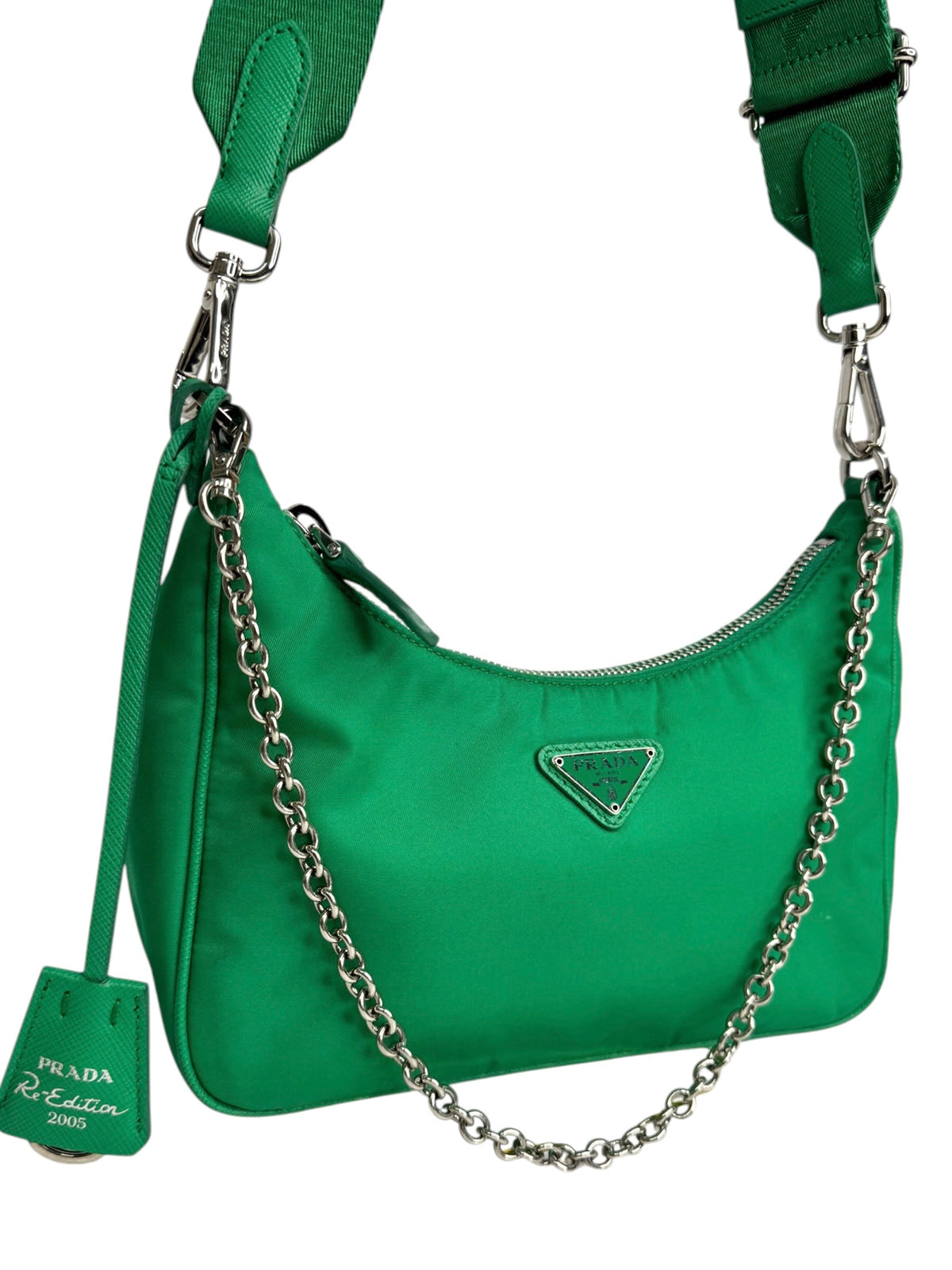 Prada Tessuto Nylon Re-Edition 2005 Green T9341