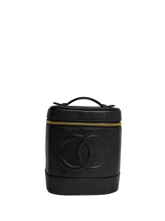 Chanel Black Caviar Vanity Case