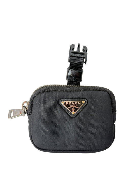 Prada Nylon Black Zip Pouch T3886