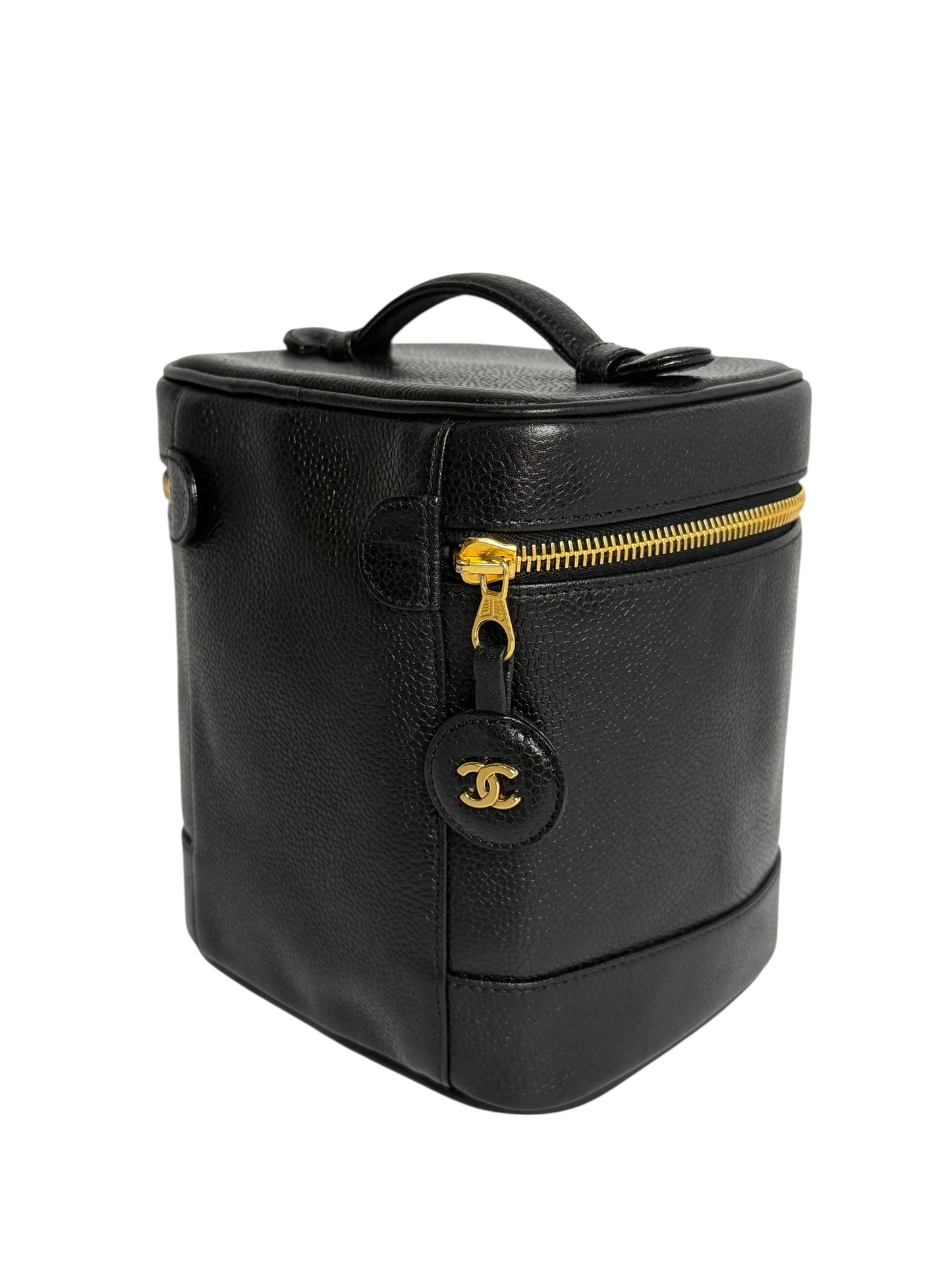 Chanel Black Caviar Vanity Case