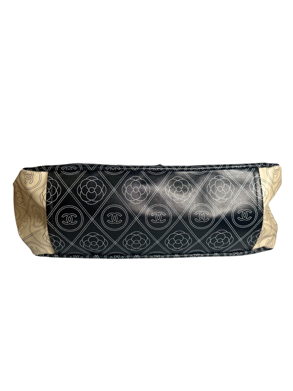 Chanel Coated Canvas Camelia Tote T7989