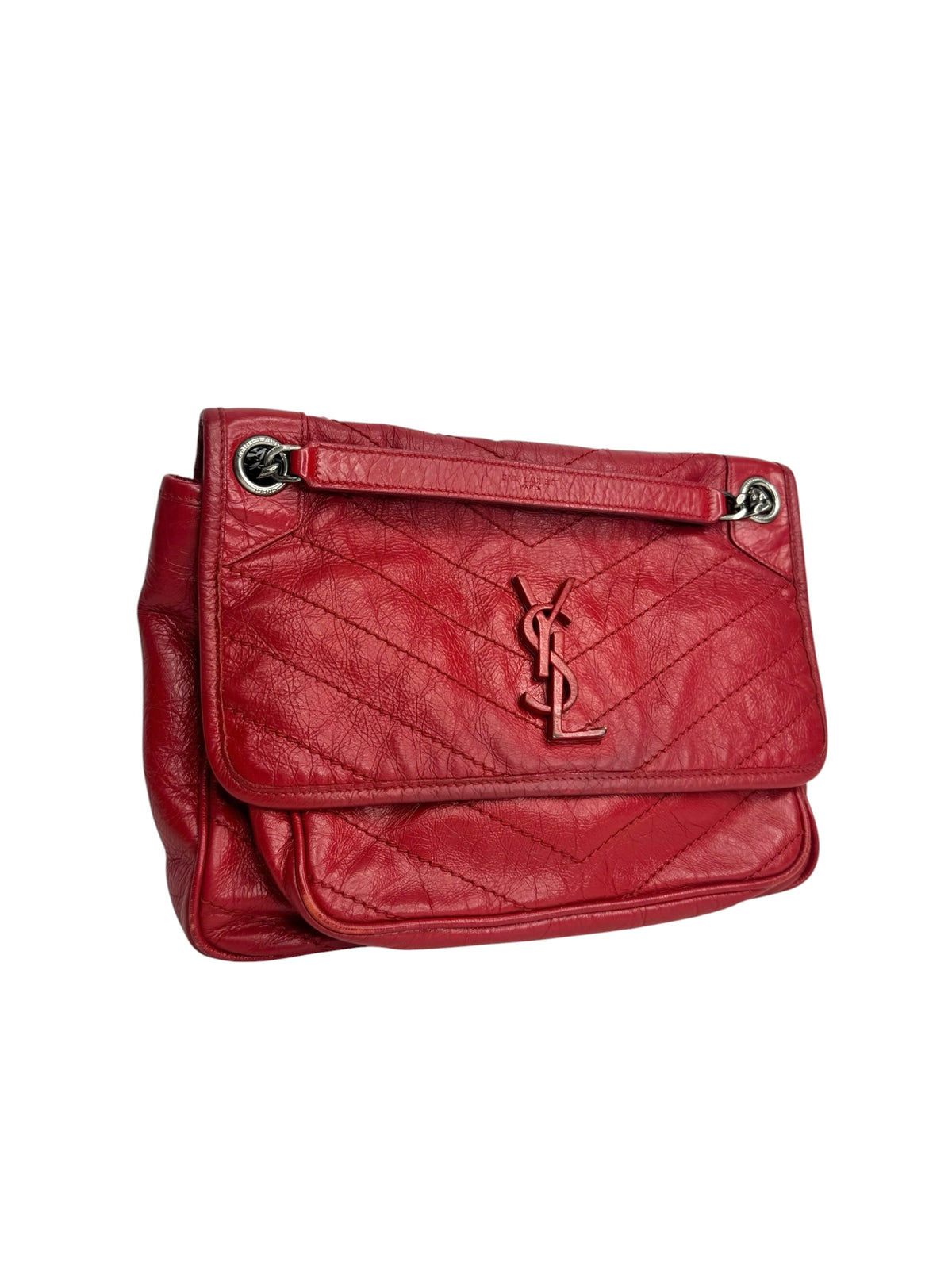 Saint Laurent Niki Red Medium Shoulder Bag T9342