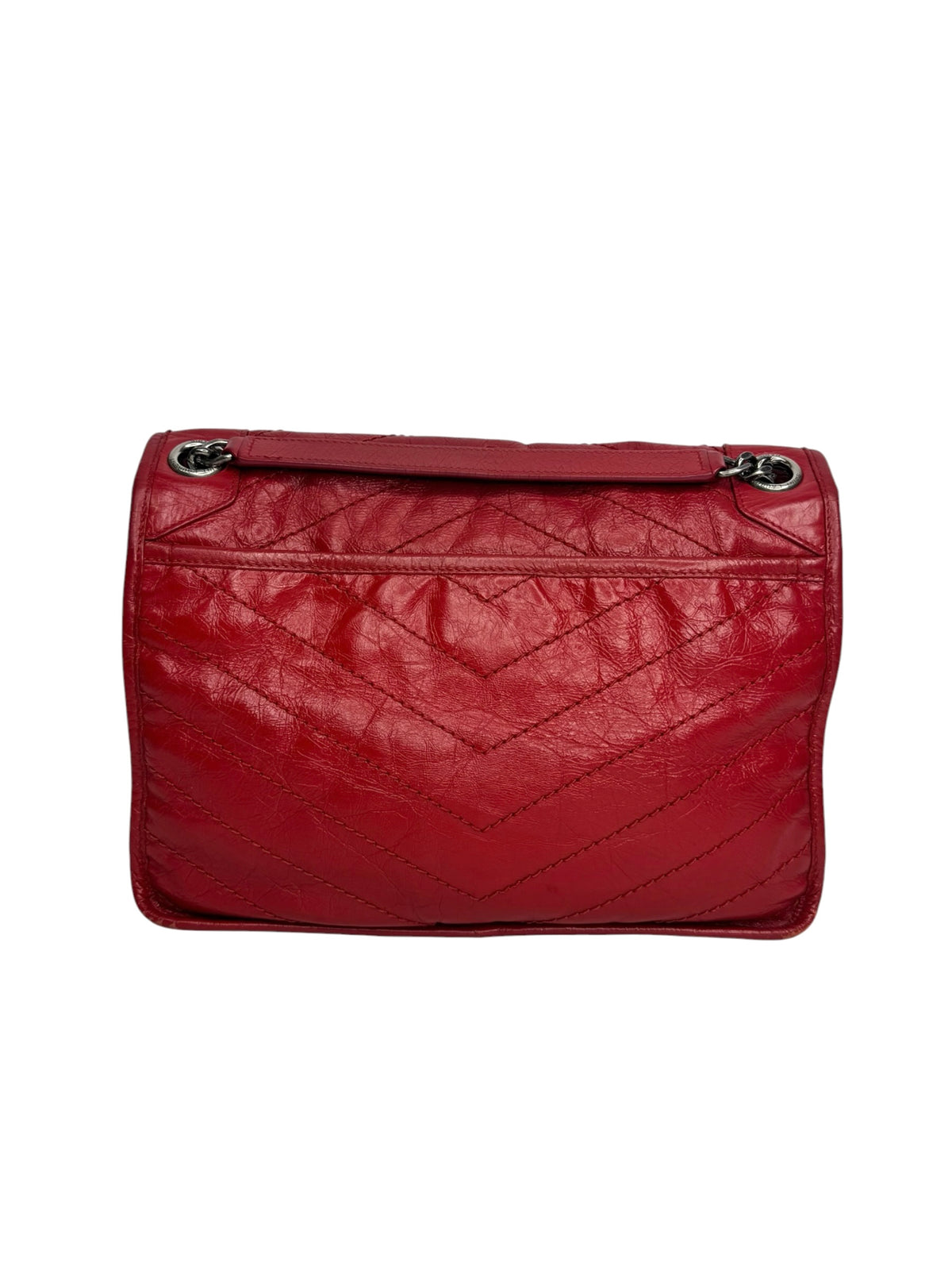 Saint Laurent Niki Red Medium Shoulder Bag T9342