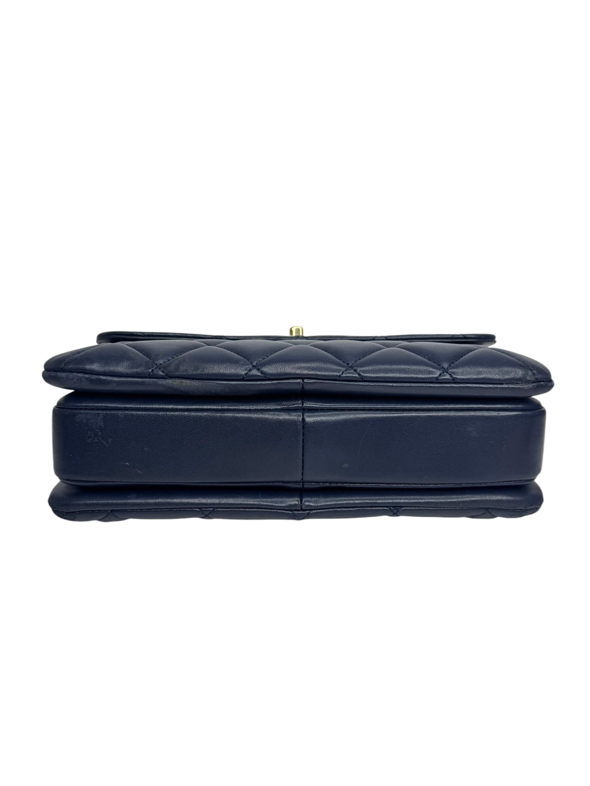 Chanel Navy Small Top Handle Trendy CC T9350